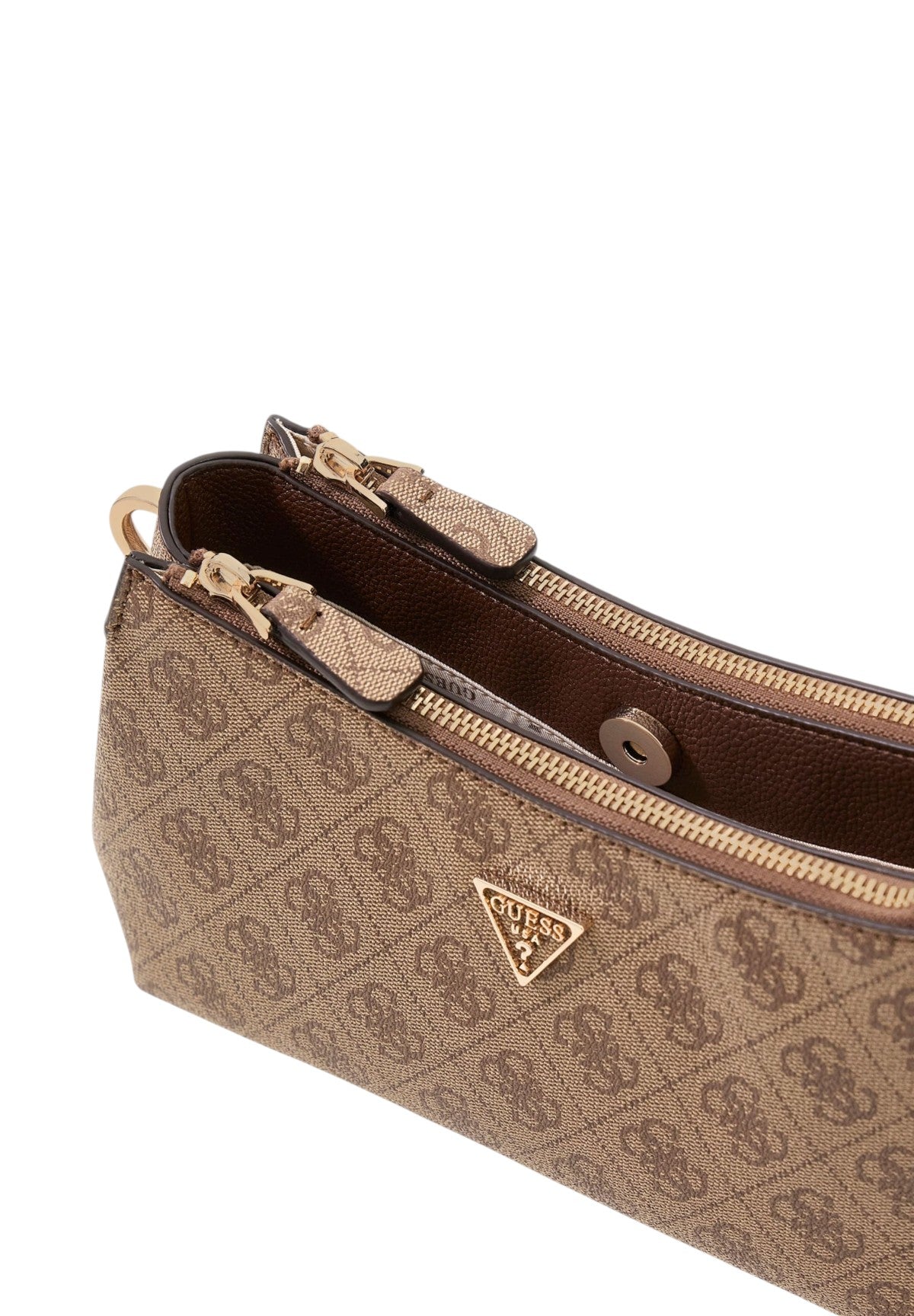 Borsa a Spalla Noelle Ii 3 Comp Shldr Xbody HWBG96 Latte Logo, Brown