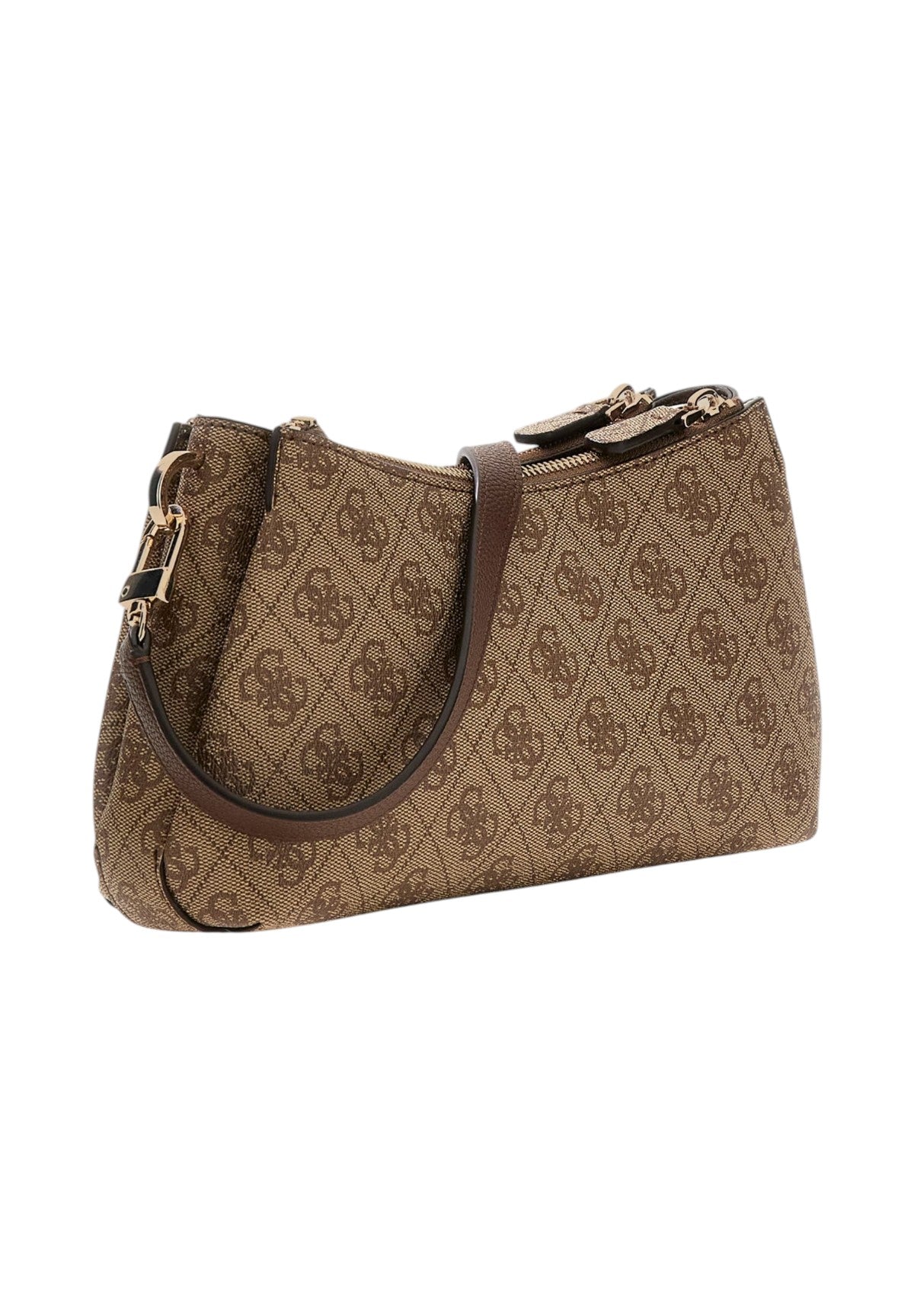 Borsa a Spalla Noelle Ii 3 Comp Shldr Xbody HWBG96 Latte Logo, Brown