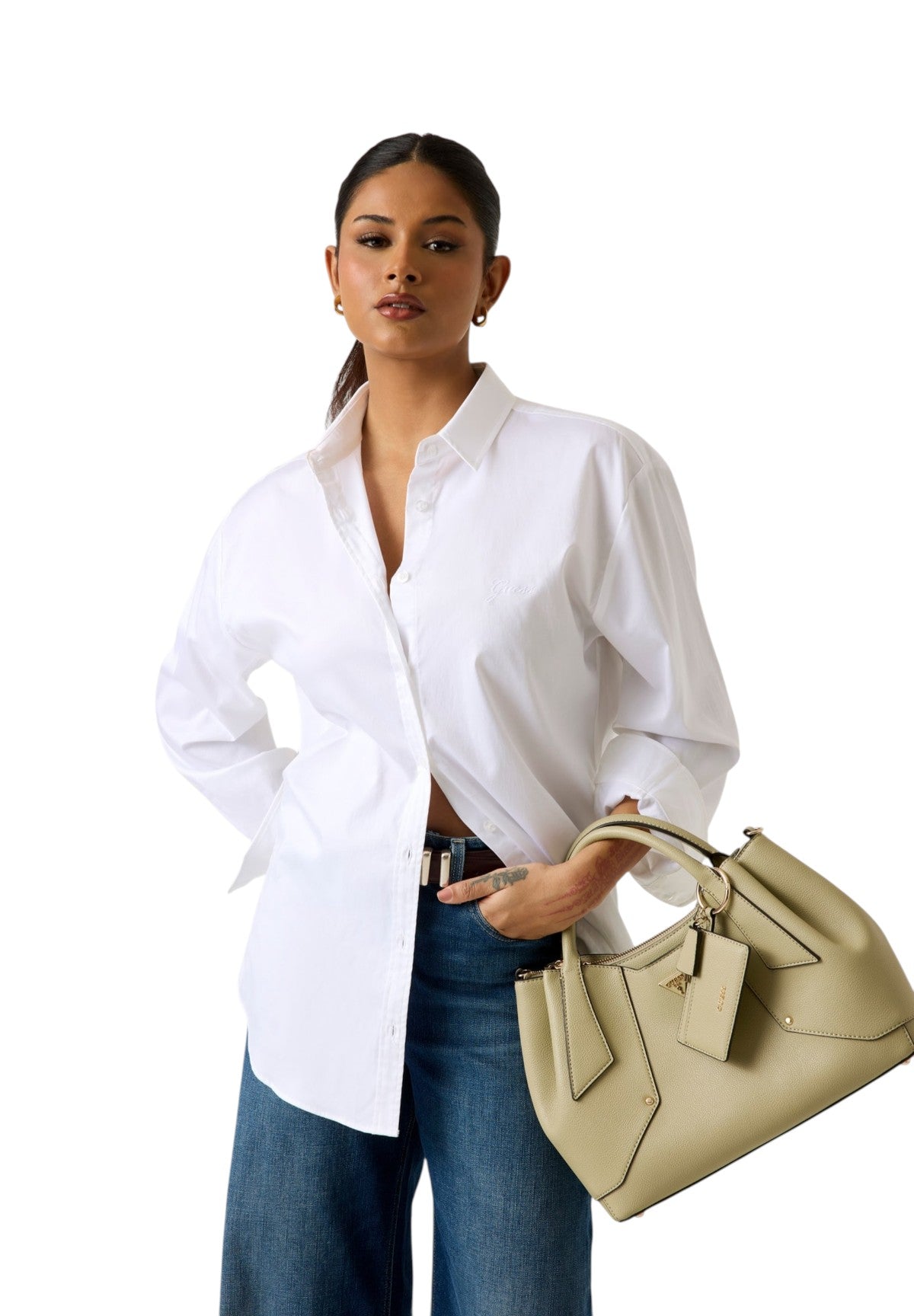 Borsa a Spalla Darcy Convertible Shoulder Bag HWBG99 Sage