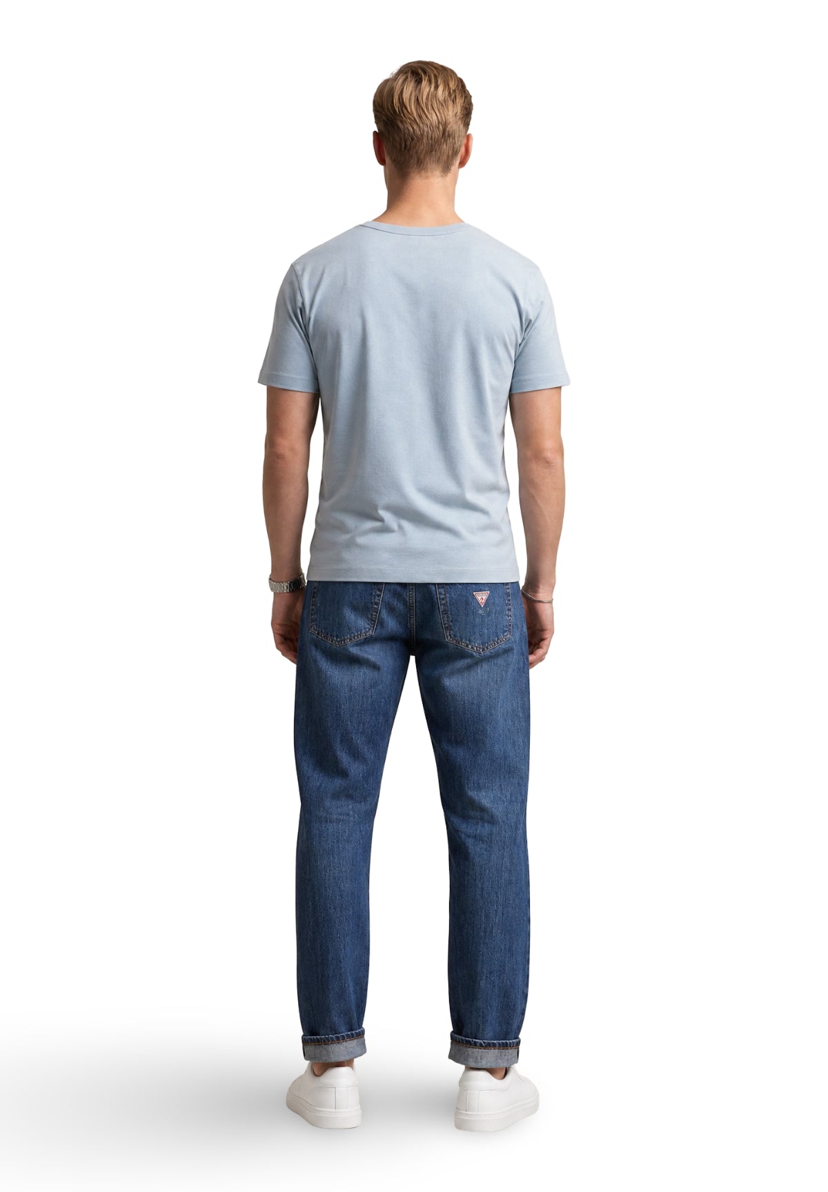 T-shirt a Maniche Corte Gj Ss Cn Os Mini Triangle Tee M4YI46 Aura Blue