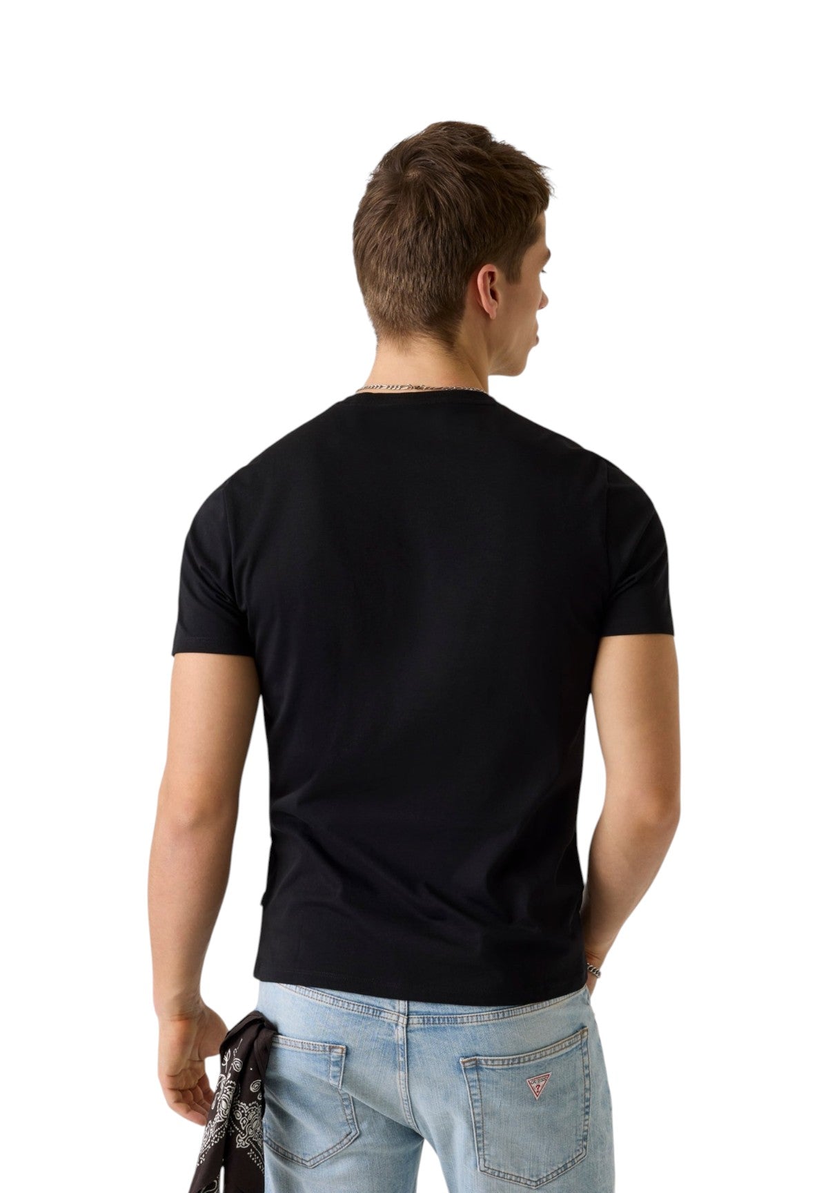 T-shirt a Maniche Corte Gj Ss Cn Slim American Tr Tee M4YI55 Jet Black A996