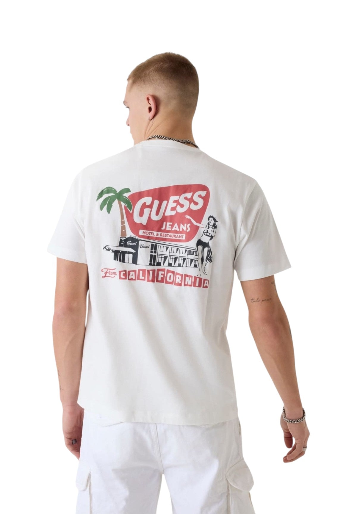 T-shirt a Maniche Corte Gj Ss Cn Reg West Coast Hotel M6GIC0 Alabaster White