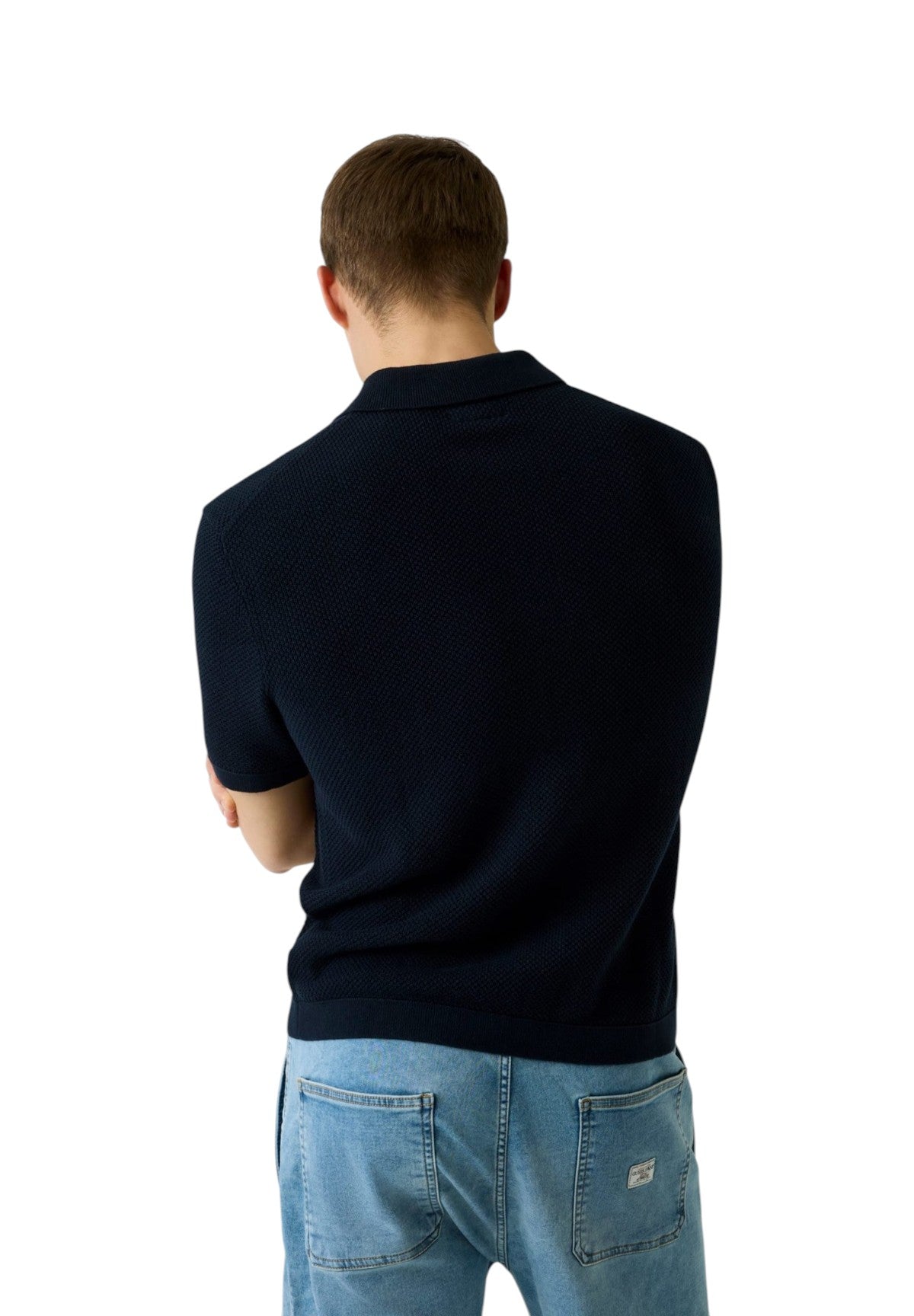 Polo Collo Derby Gj Ss Buttoned Polo Swtr M6GRZ1 Daring Ocean