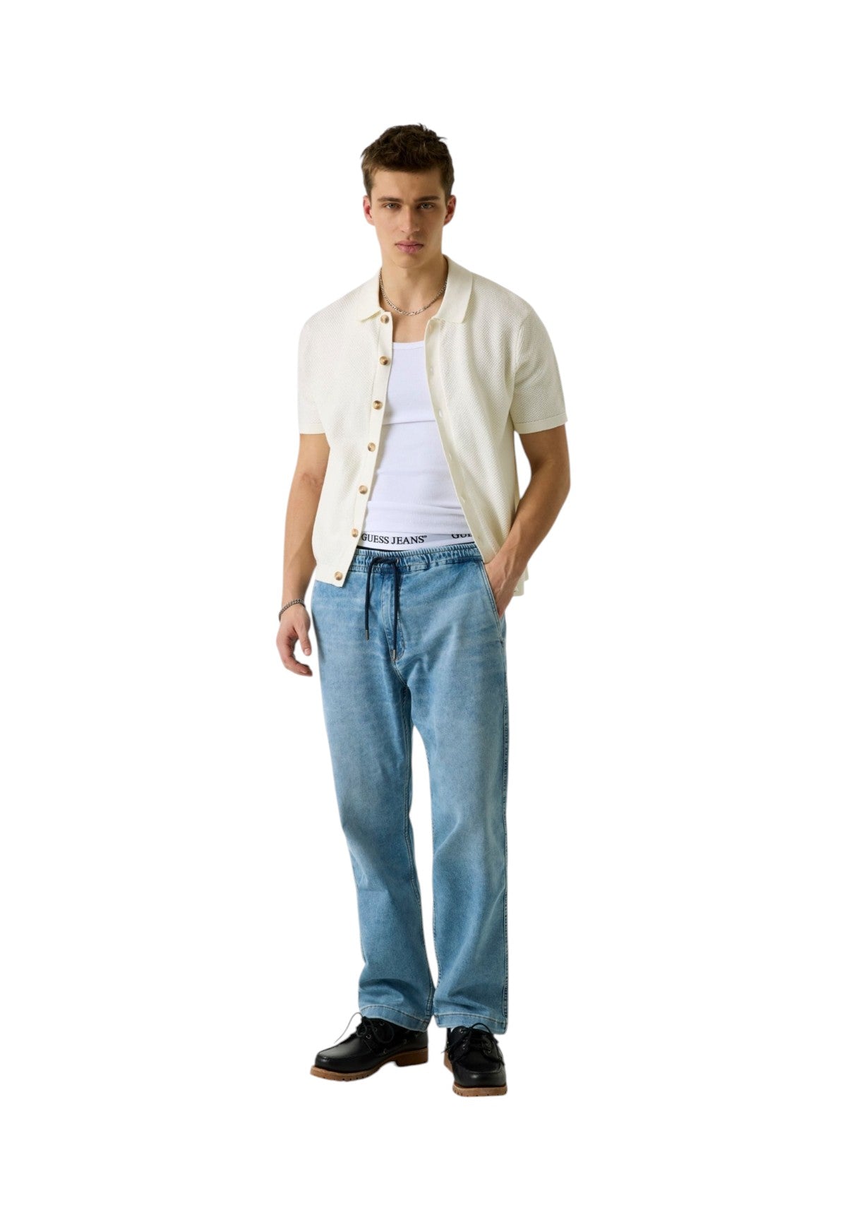 Polo Collo Derby Gj Ss Buttoned Polo Swtr M6GRZ1 Warm white