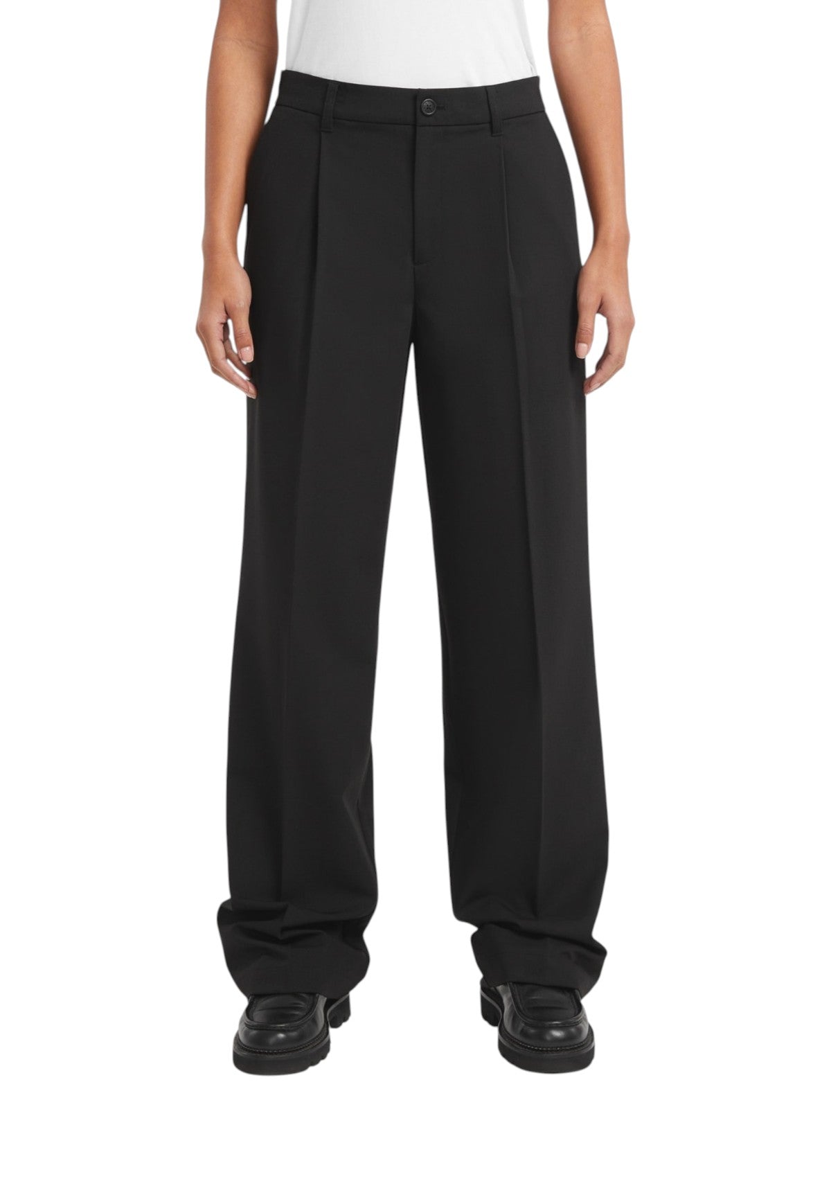 Pantaloni Gj Wide Leg Trouser W5BB44 Jet Black A996