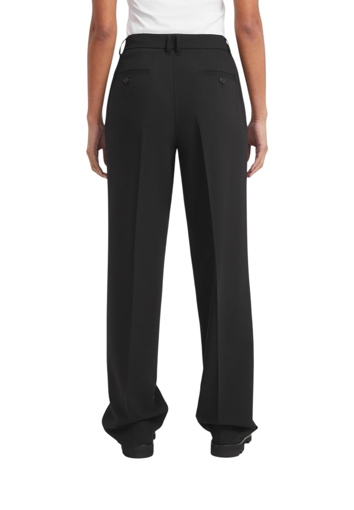 Pantaloni Gj Wide Leg Trouser W5BB44 Jet Black A996