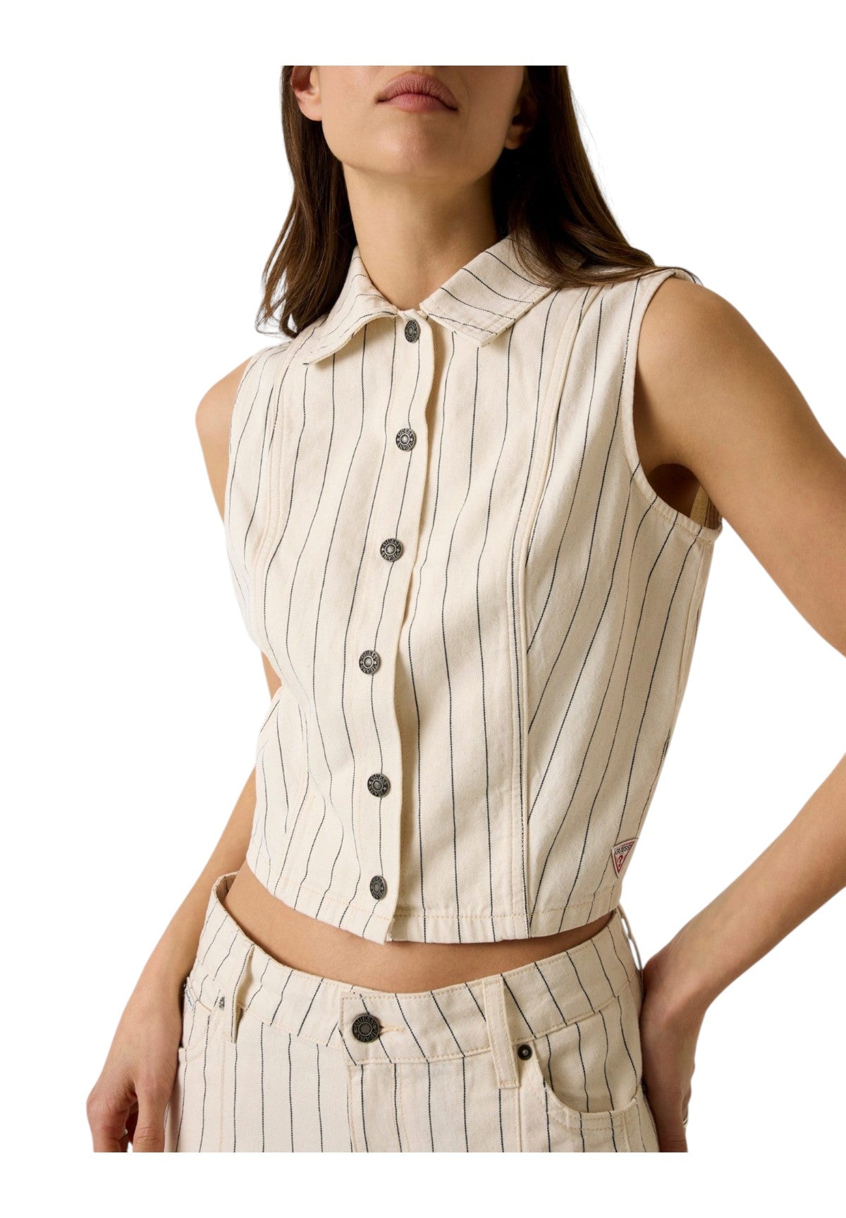 Top Gj Cropped Top W6GHZ9 Gj Hickory Stripe