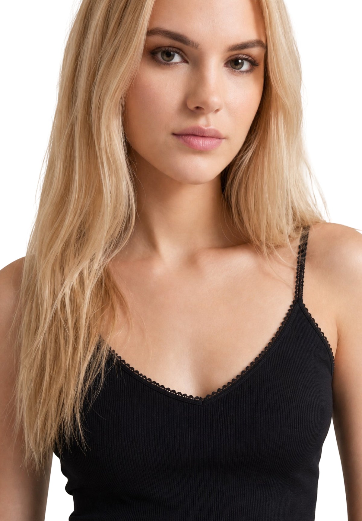 Top Gj Pointelle Cami W6GPB5 Jet Black A996