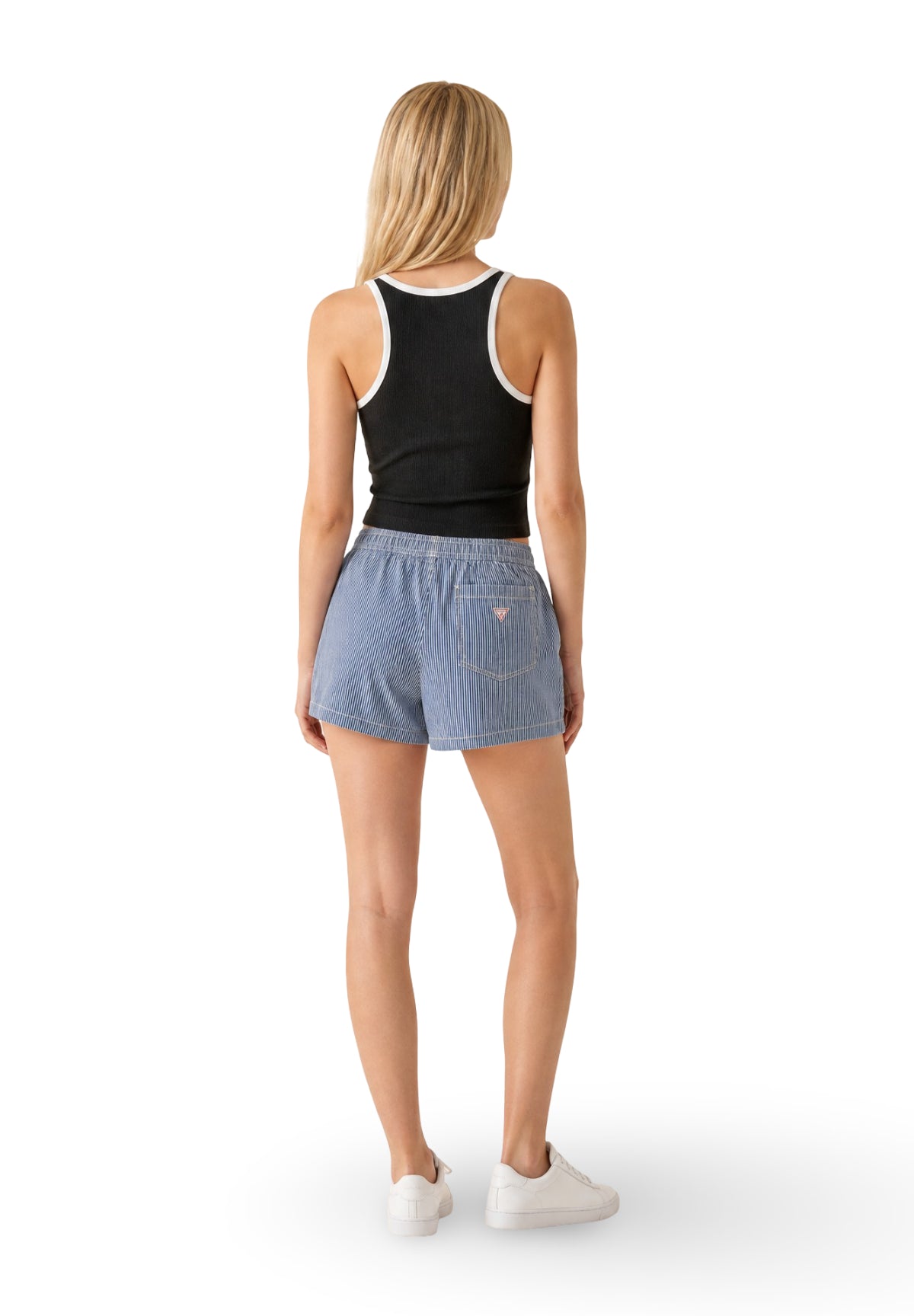 Top Gj Embro Ringer Tank Top W6GPZ8 Jet Black A996