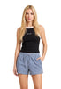 Guess Jeans Top Gj Embro Ringer Tank Top W6GPZ8 Jet Black A996