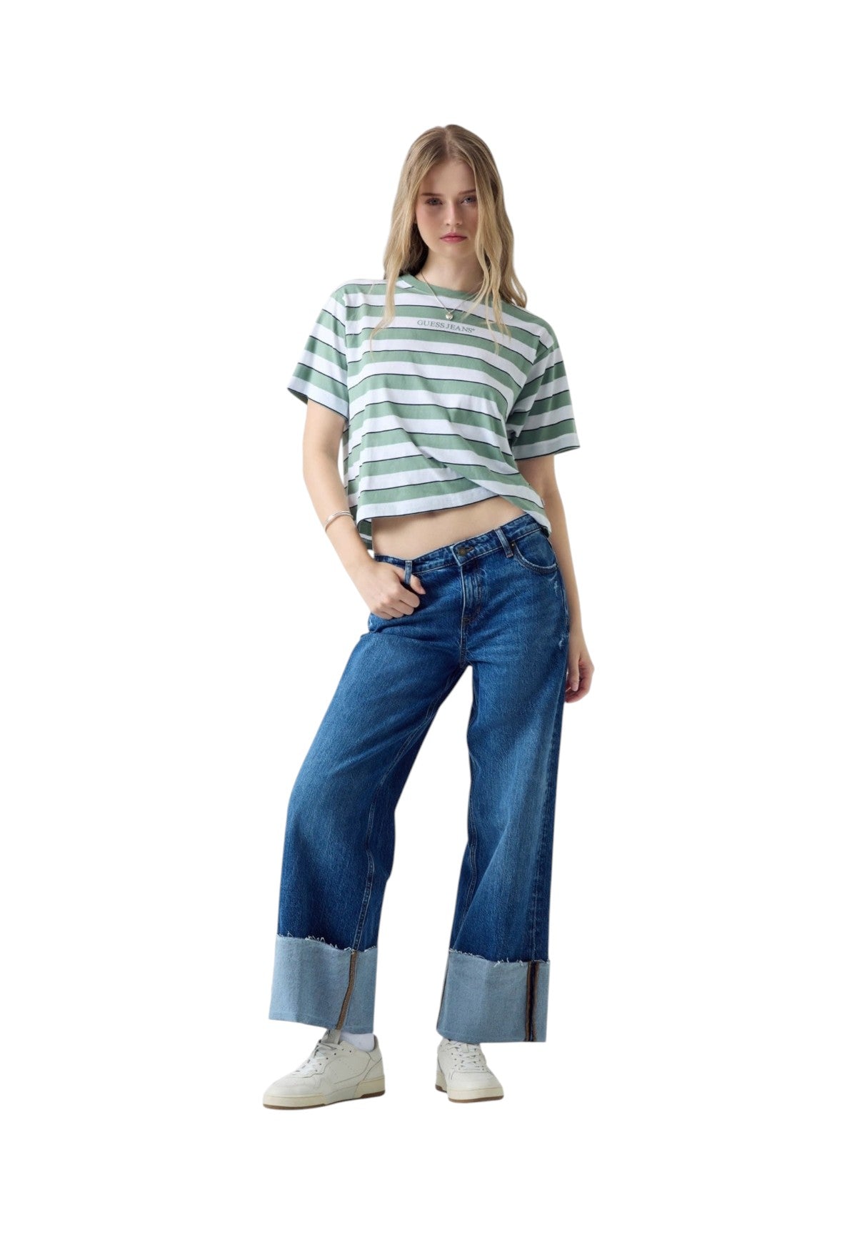 Jeans Gj Wide Leg Cuffed W6RA2B Gj Vein Dark Used