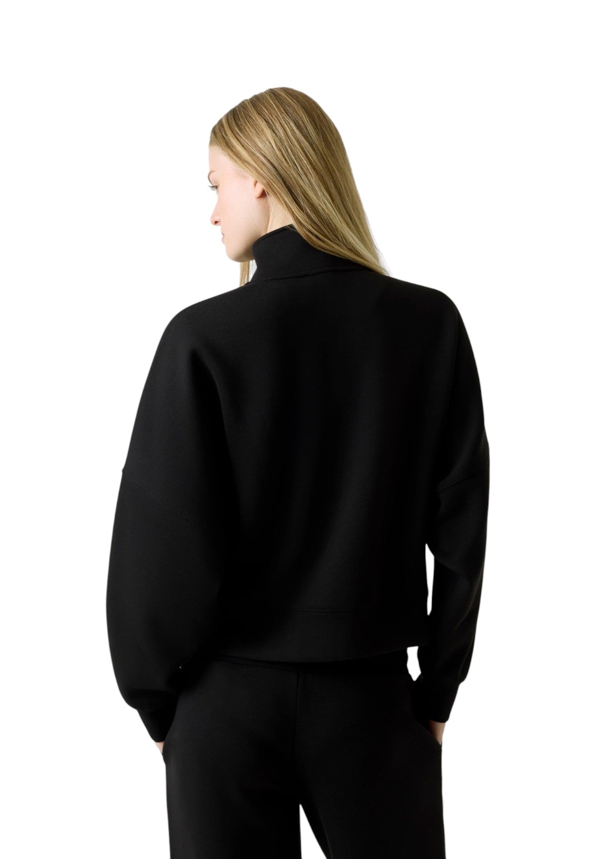 Felpa Full-Zip Gj Drop Shoulder Scuba Track J W6RQ10 Jet Black A996