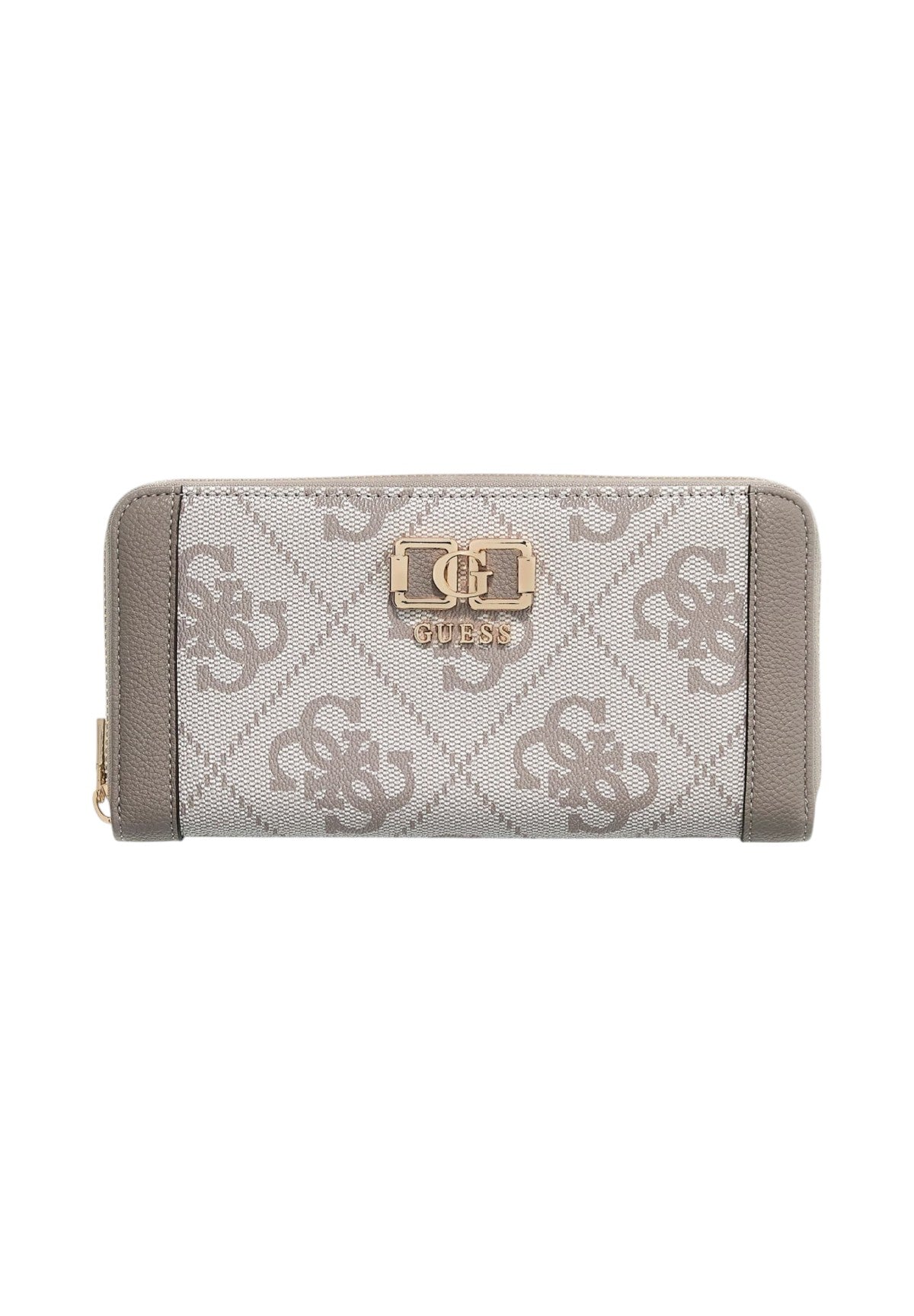 Portafoglio Karnilla Logo Slg Lrg Zip Arnd SWOS99 Dark Taupe Logo