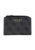 Guess Portafoglio Laurel Ii Slg Dbl Zip Orgnzr SWSG74 Coal Logo