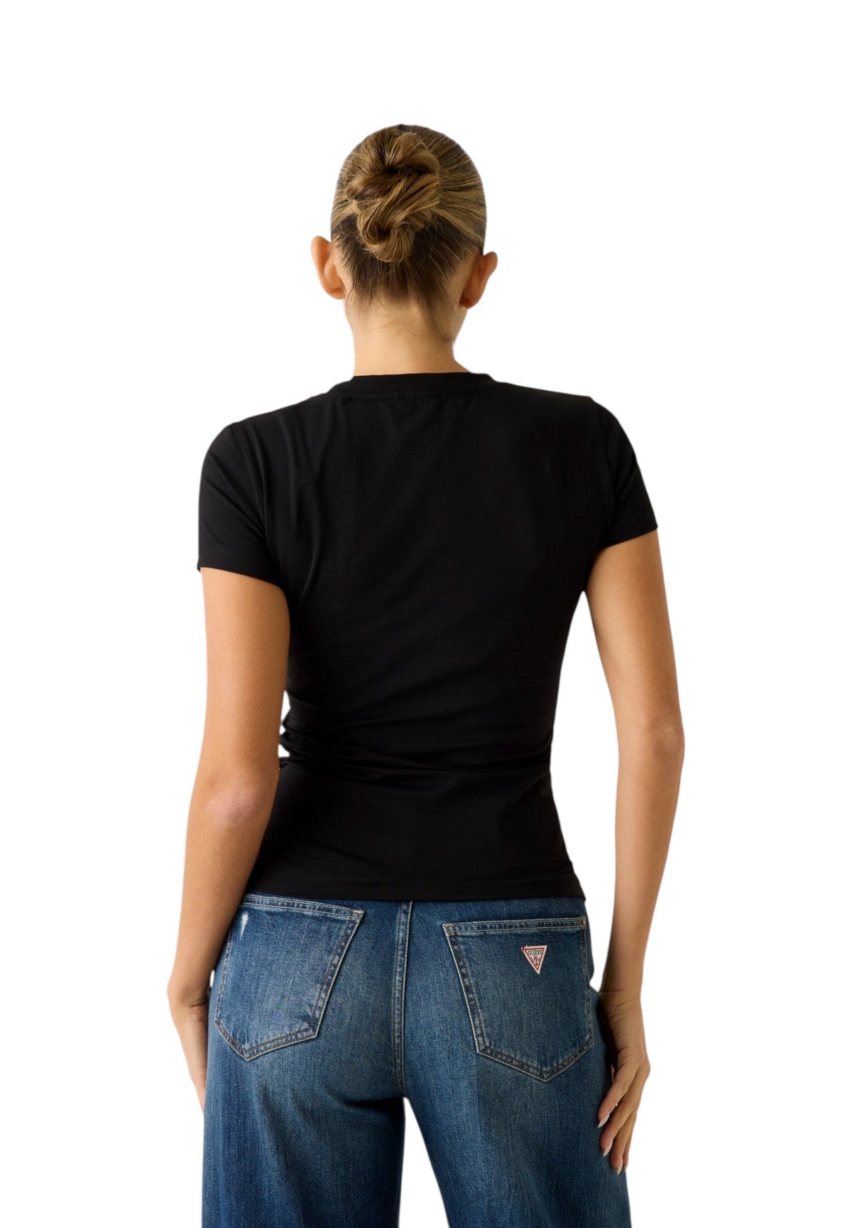 T-shirt a Maniche Corte Ss Cn Camelia Triangle Tee W6RI35 Jet Black A996