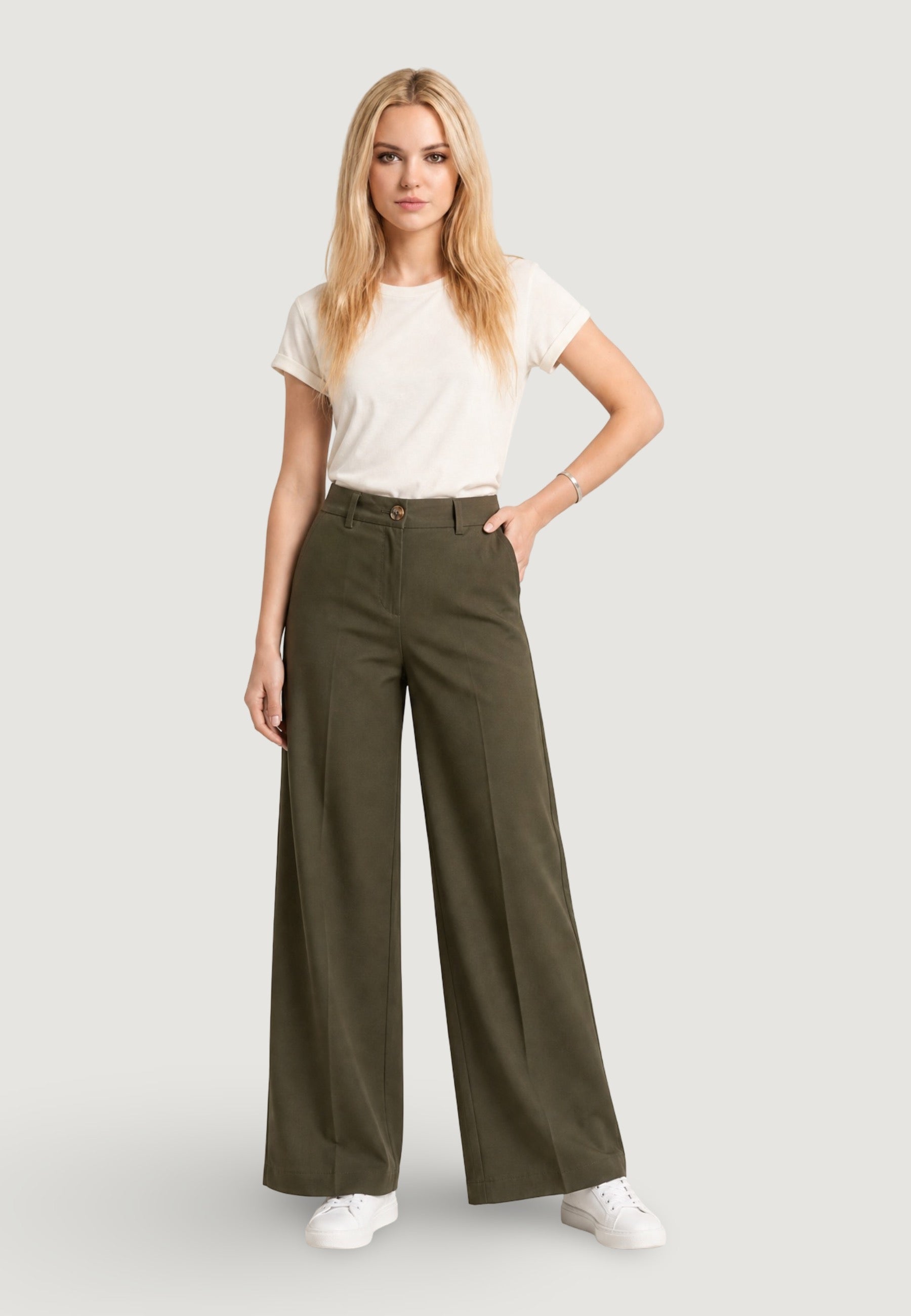 Pantaloni pantalone dritto 13528 Militare