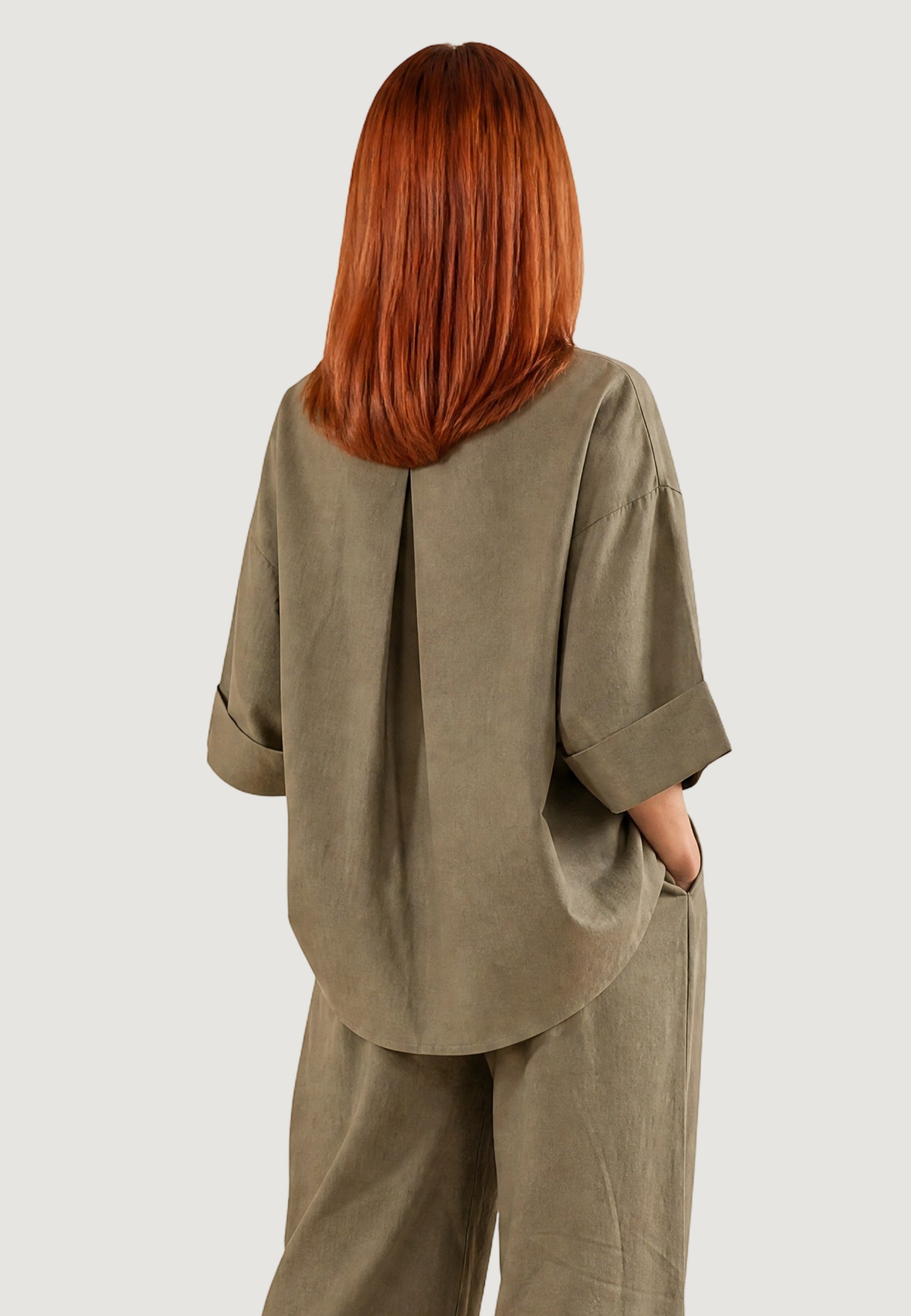 Camicia a Maniche Lunghe 17501-3 Salvia