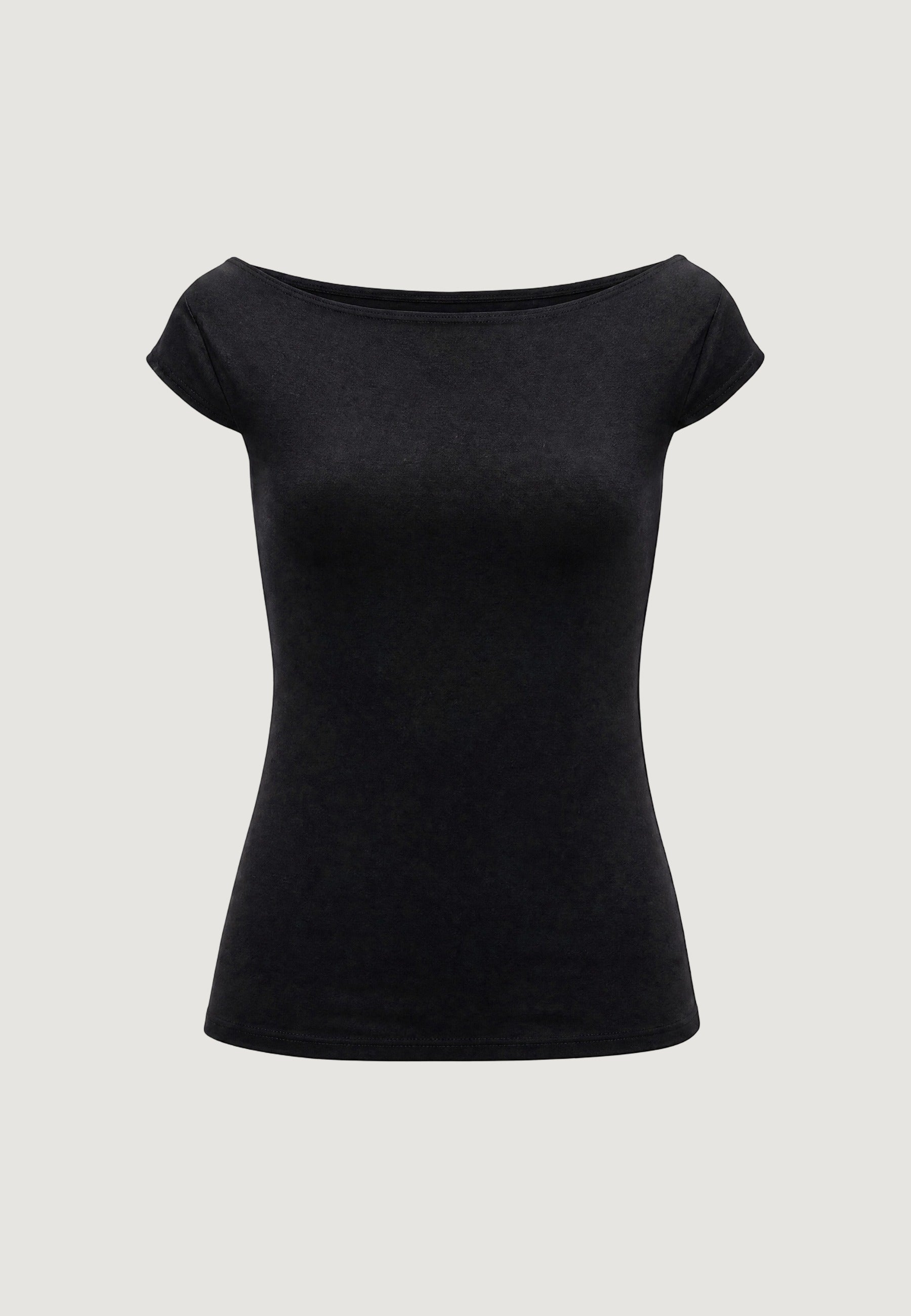 Top top con scollo dietro 1888-3 Nero