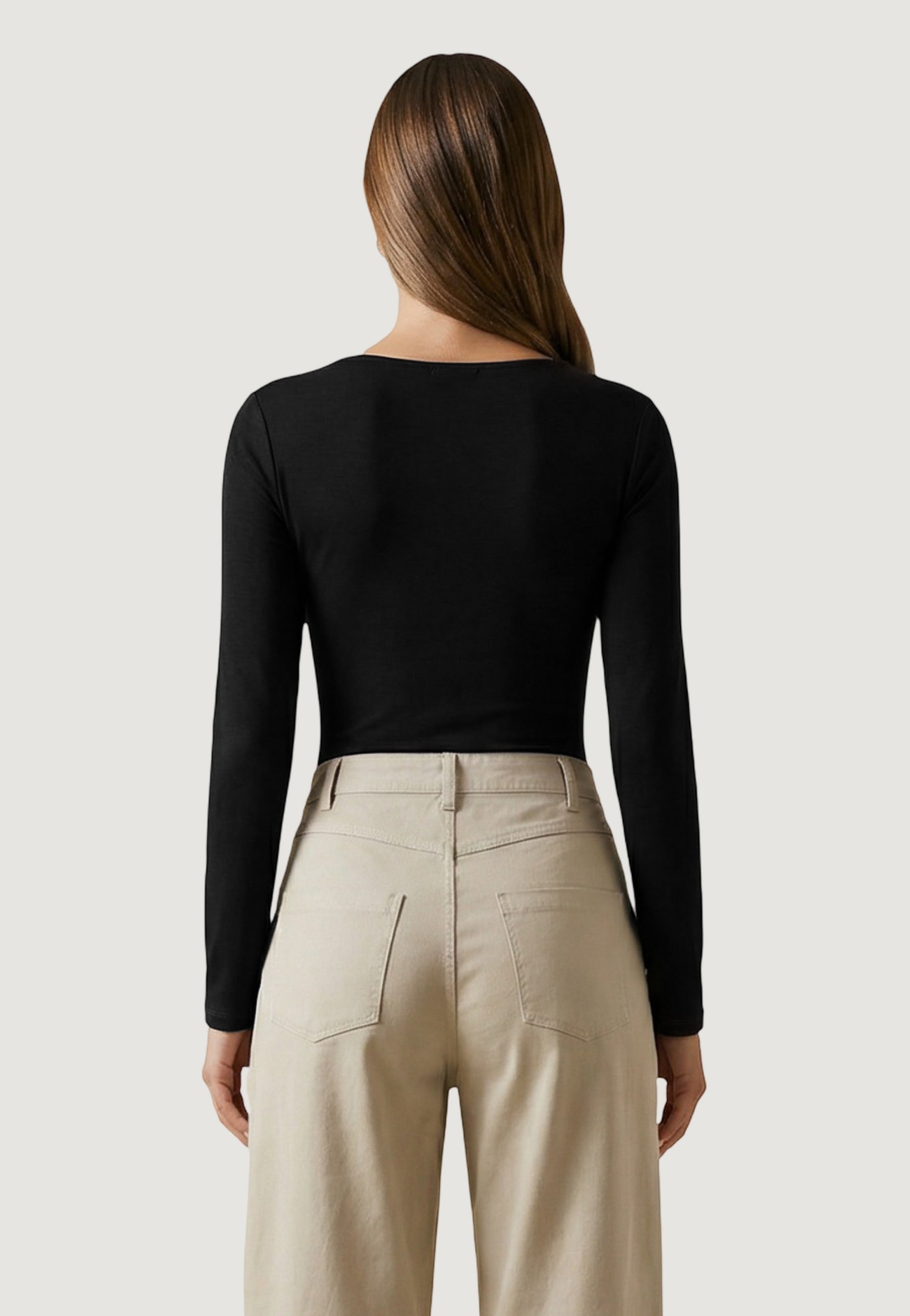 Body body incrocio viscosa 25310 Nero