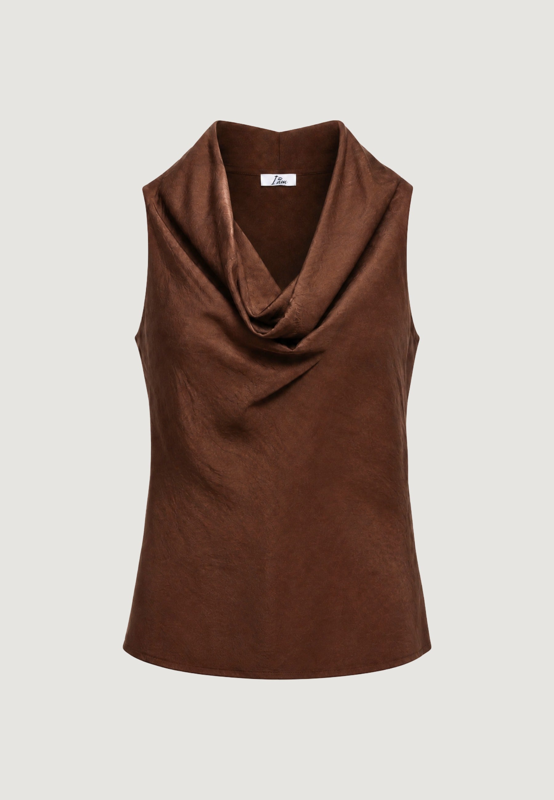 Top top collo cappuccio 25422V78-2 Gianduia