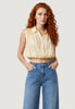 I Am Top camicia crop tencel viole 26104-2 Rosa