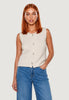I Am Cardigan pull s/maniche 26239 Cipria