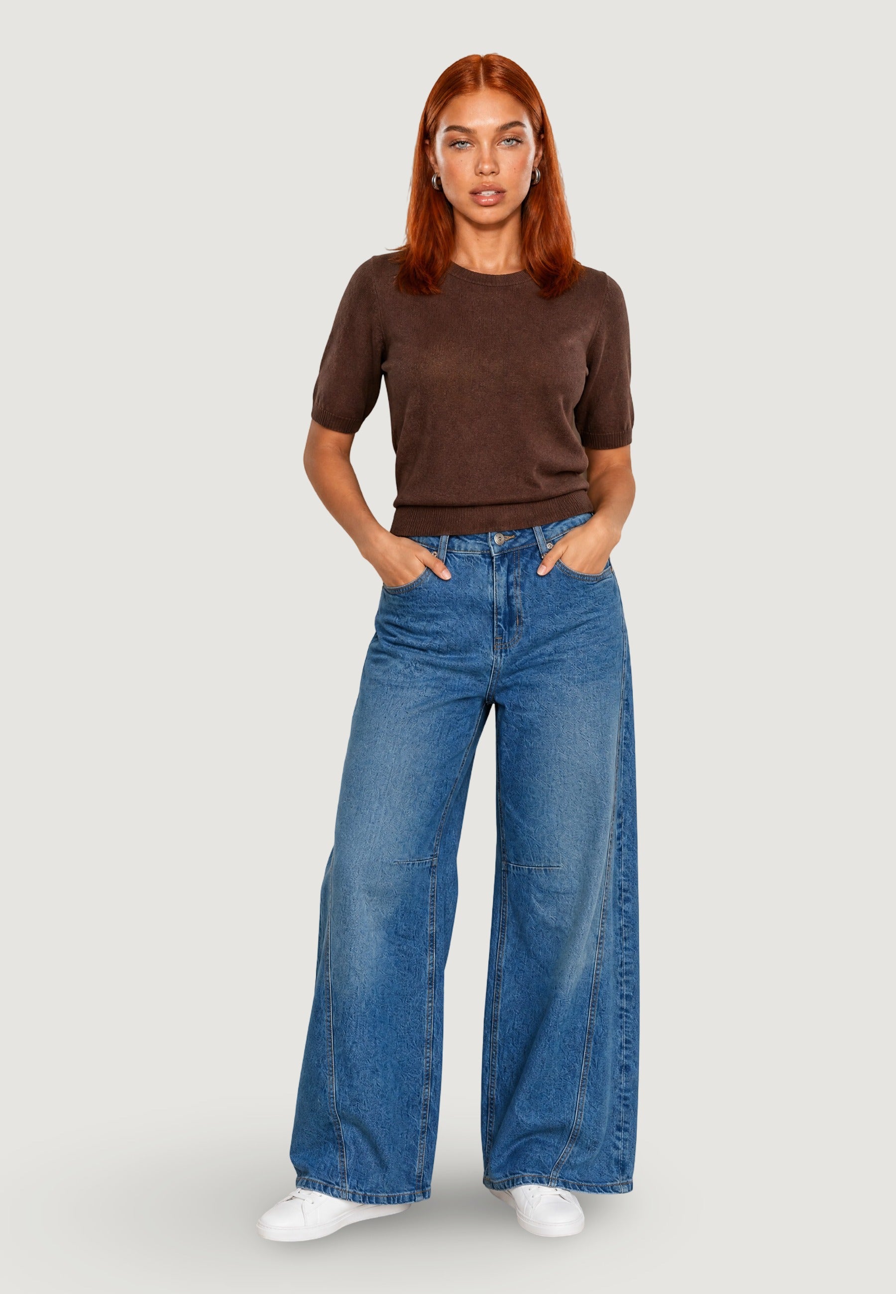 Maglia pull m/c 26242 Caffè