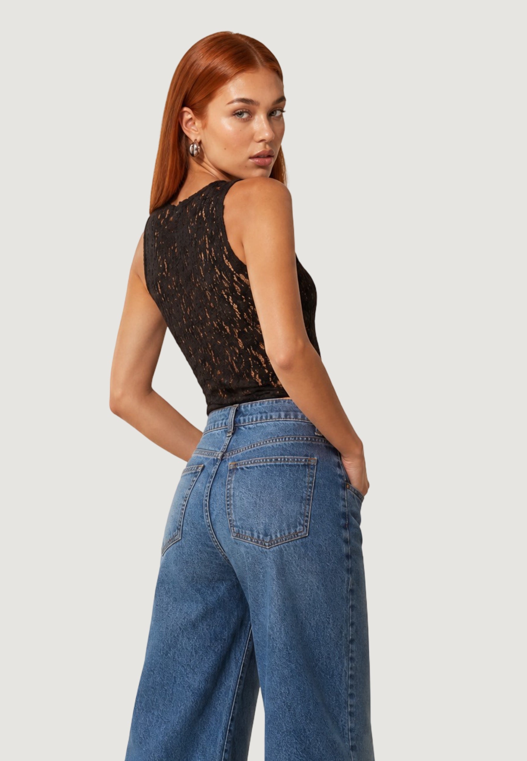 Top top in pizzo 26558-3 Moro