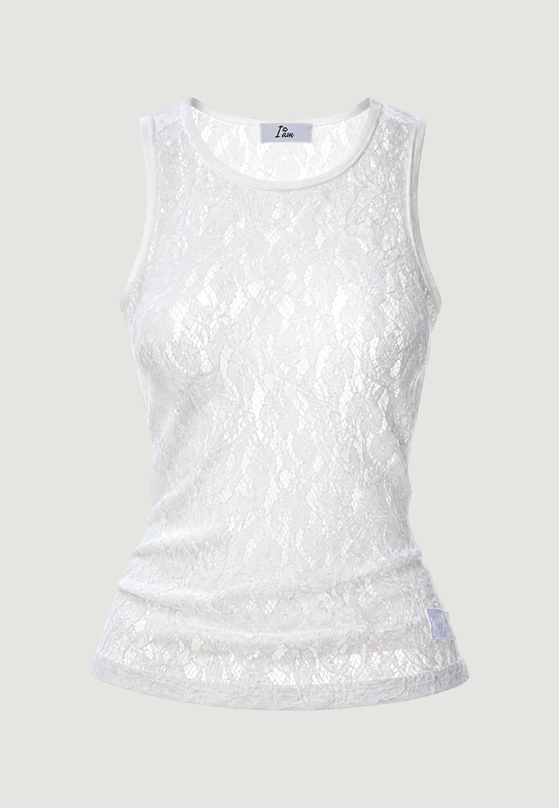 Top top in pizzo 26558-3 Panna