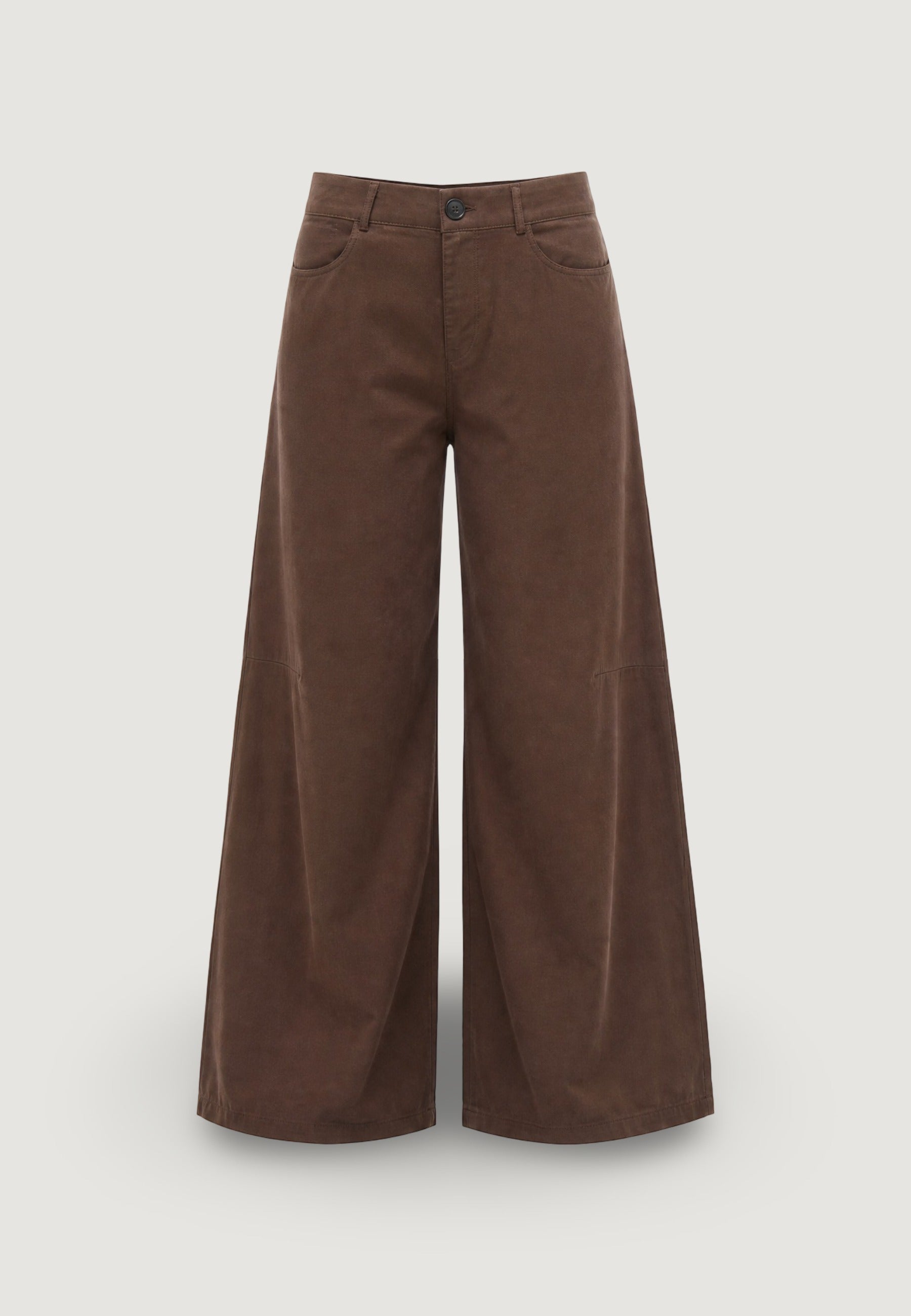 Pantaloni pant. palazzo tencel 30901-2 Caffè