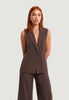 I Am Gilet Elegante gilet tencel 30912-2 Militare