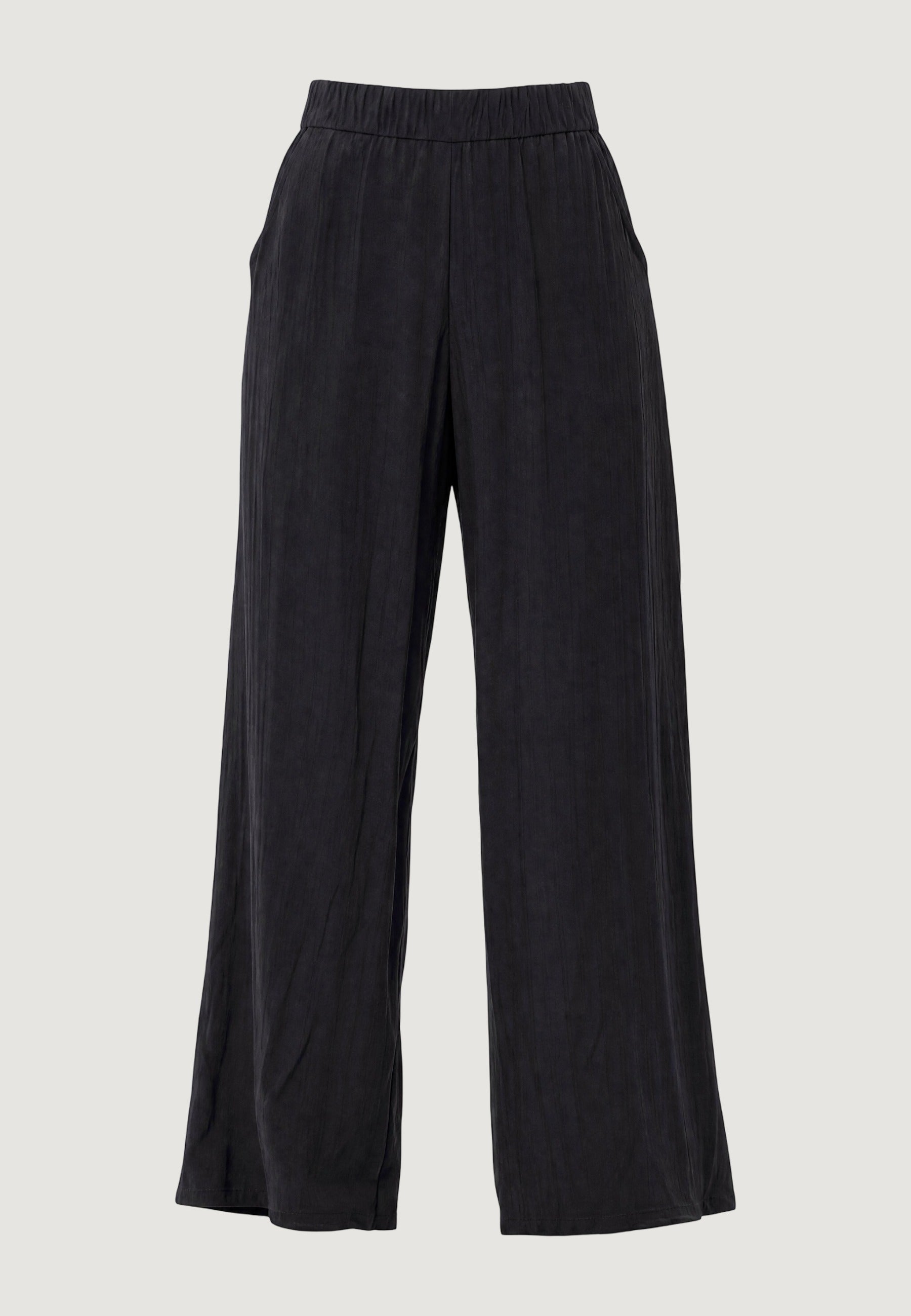 Pantaloni pantalone crinkle 56070-3 Nero