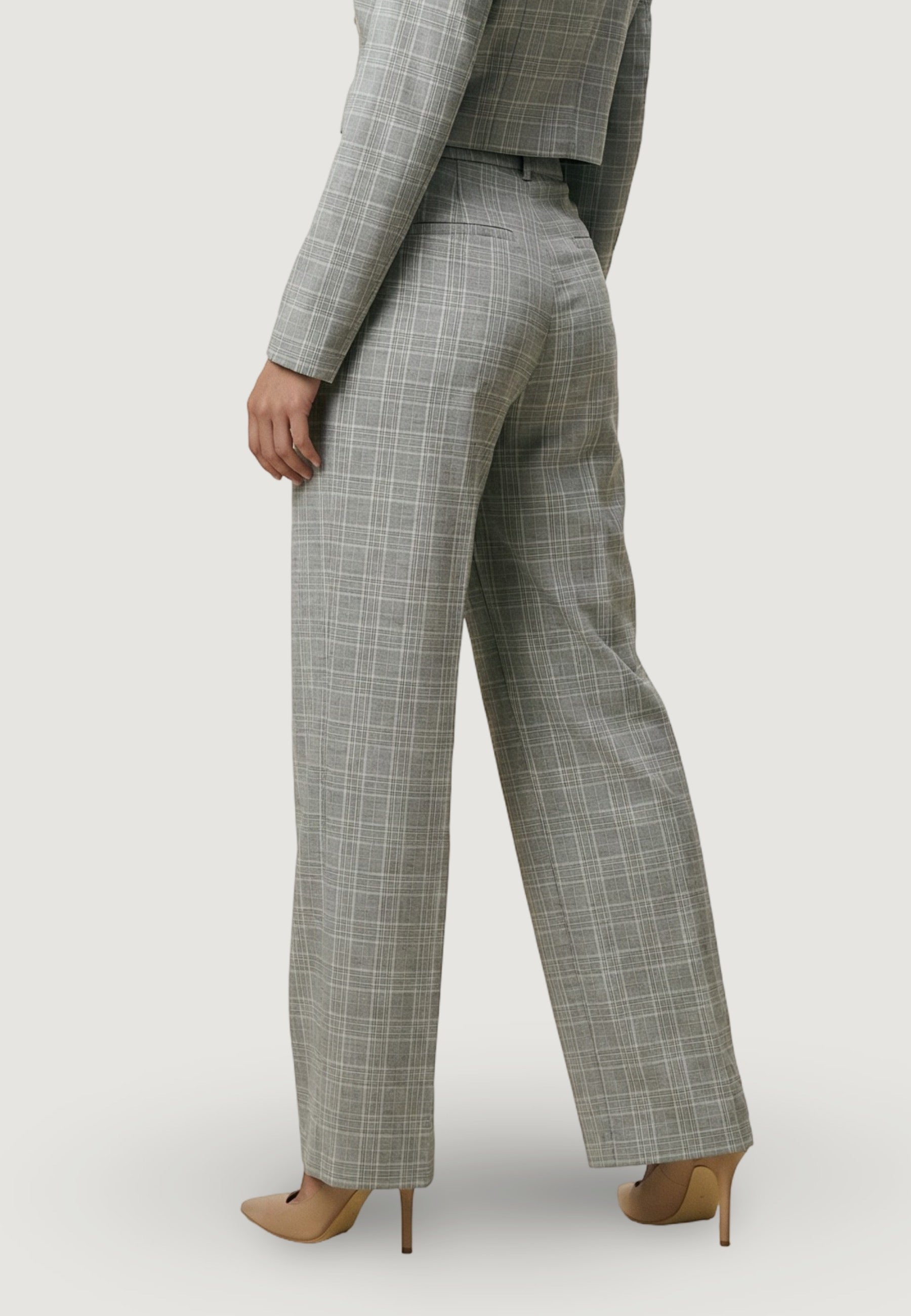Pantaloni pantalone quadri 95109 Check Beige