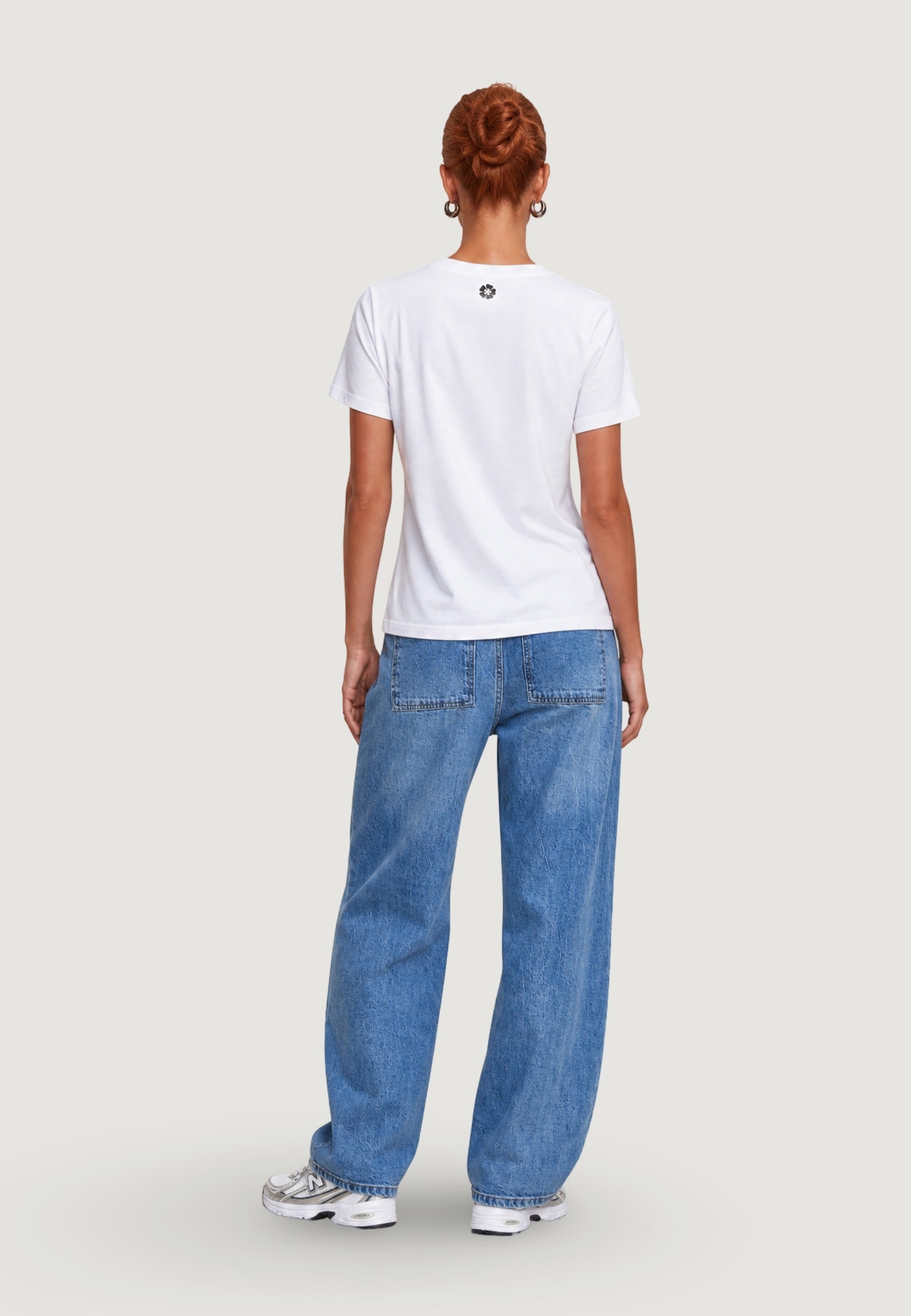 T-shirt a Maniche Corte CAGNOLINI Bianco