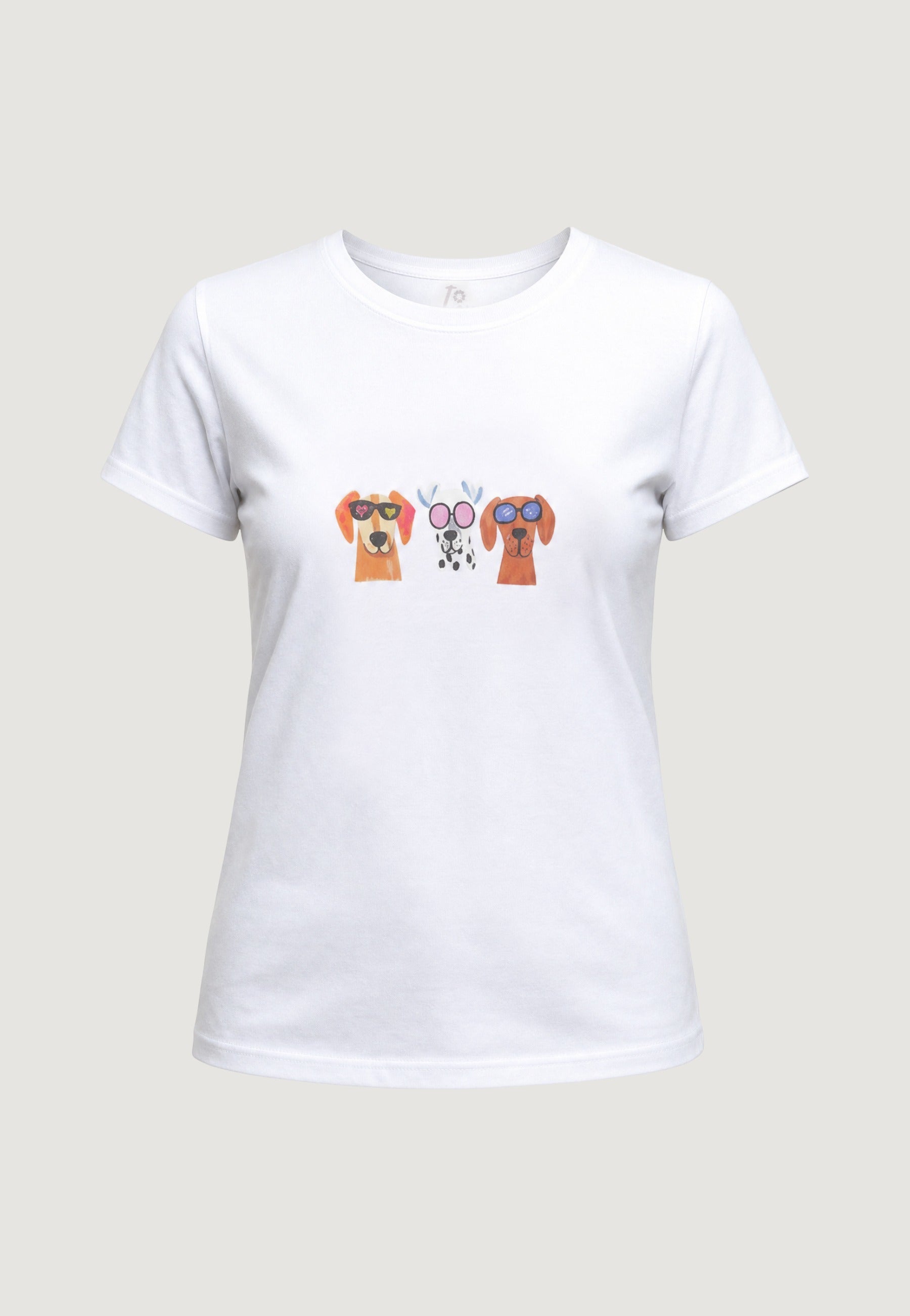 T-shirt a Maniche Corte CAGNOLINI Bianco