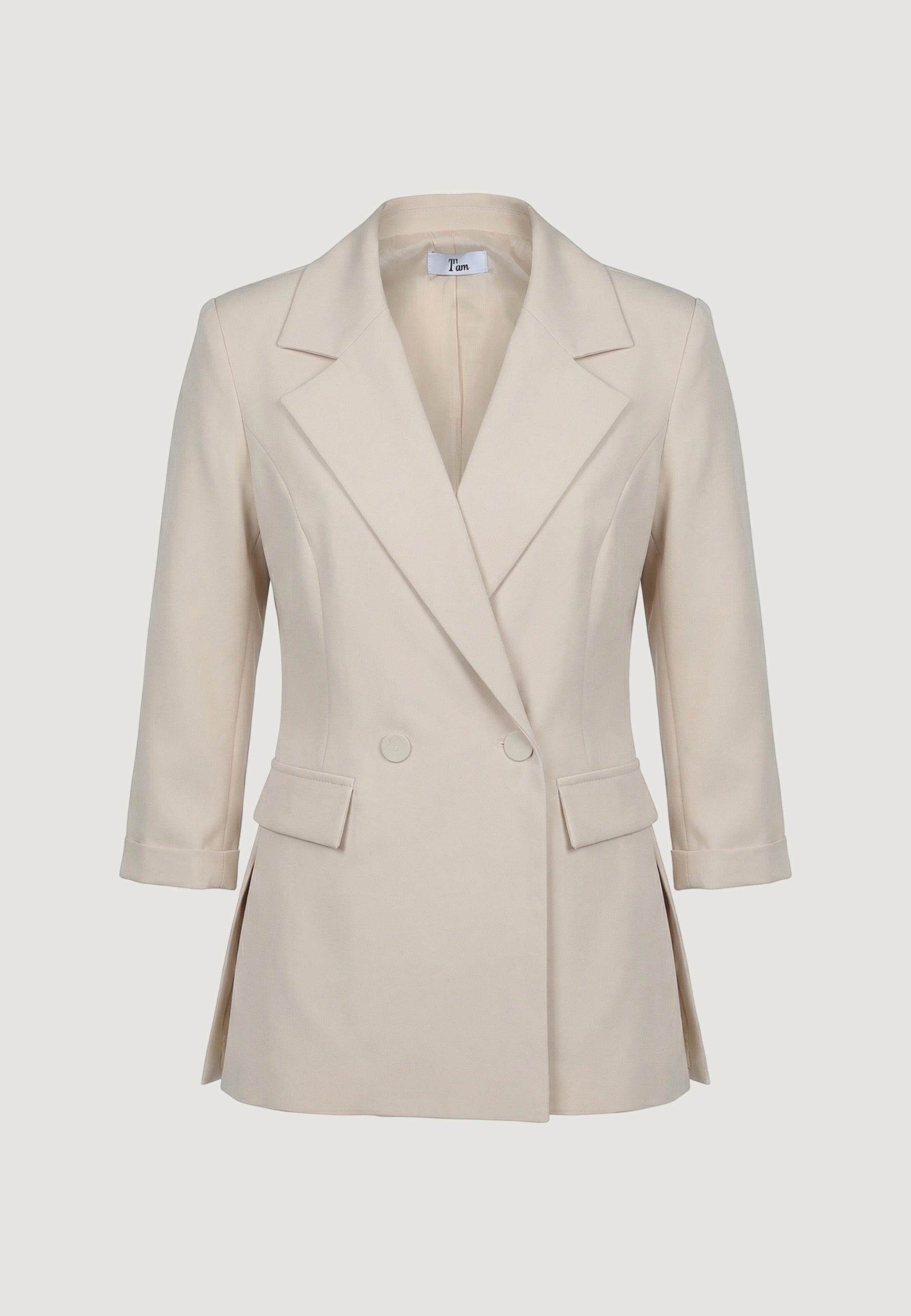 Giacca giacca con spacchi cady PE26028 Beige