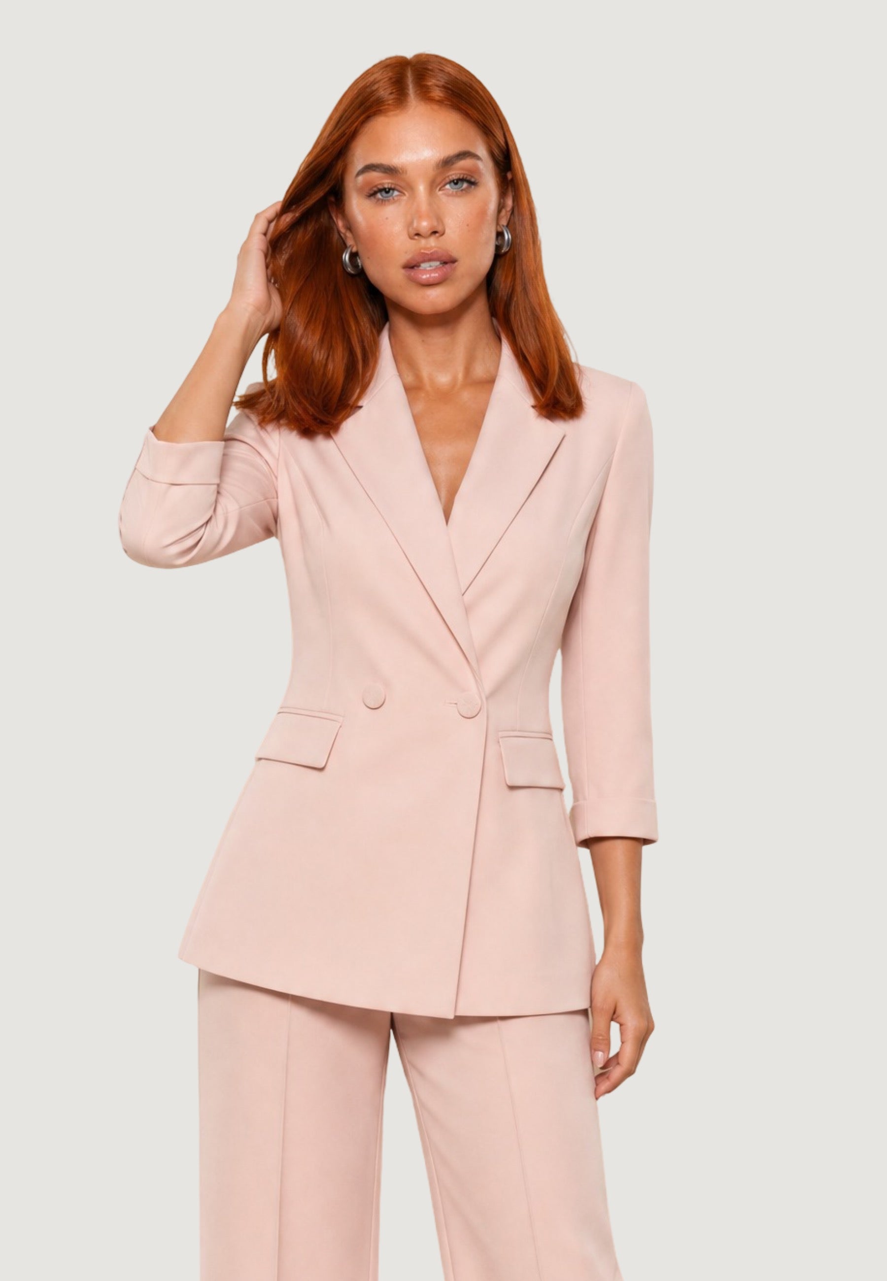 Giacca giacca con spacchi cady PE26028 Beige