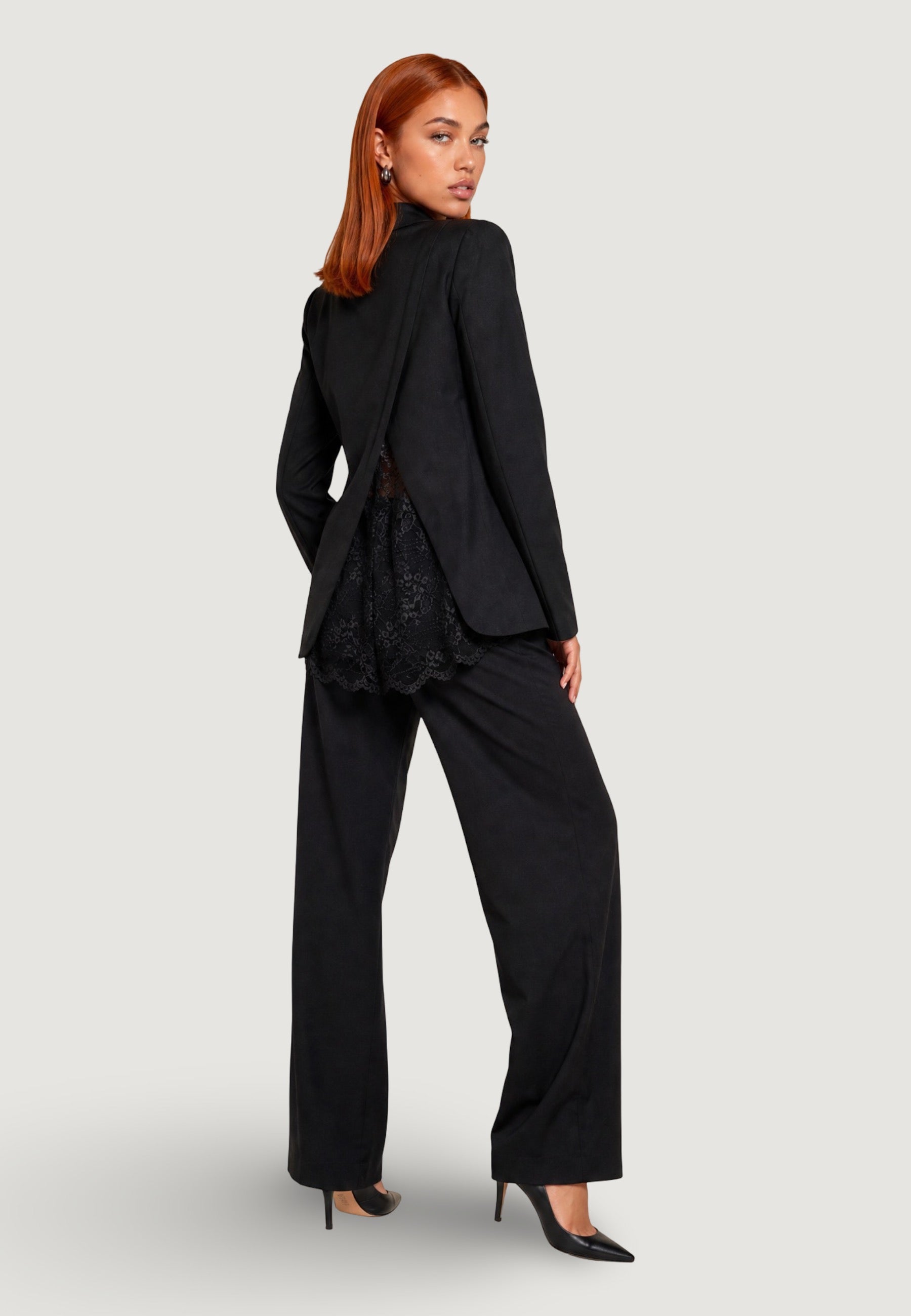 Pantaloni pant. con pizzo PE26139 Nero