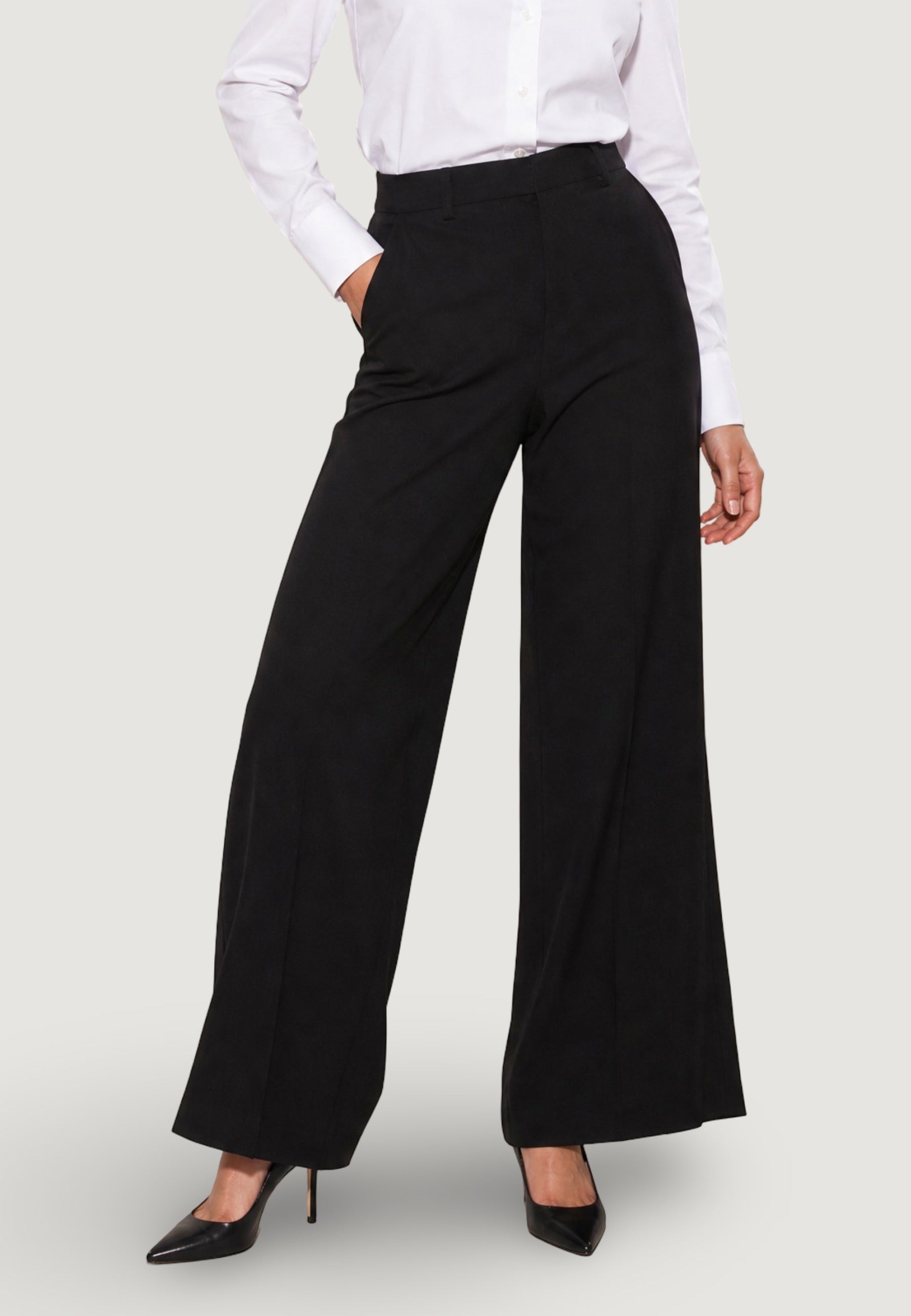Pantaloni pant. con pizzo PE26139 Nero