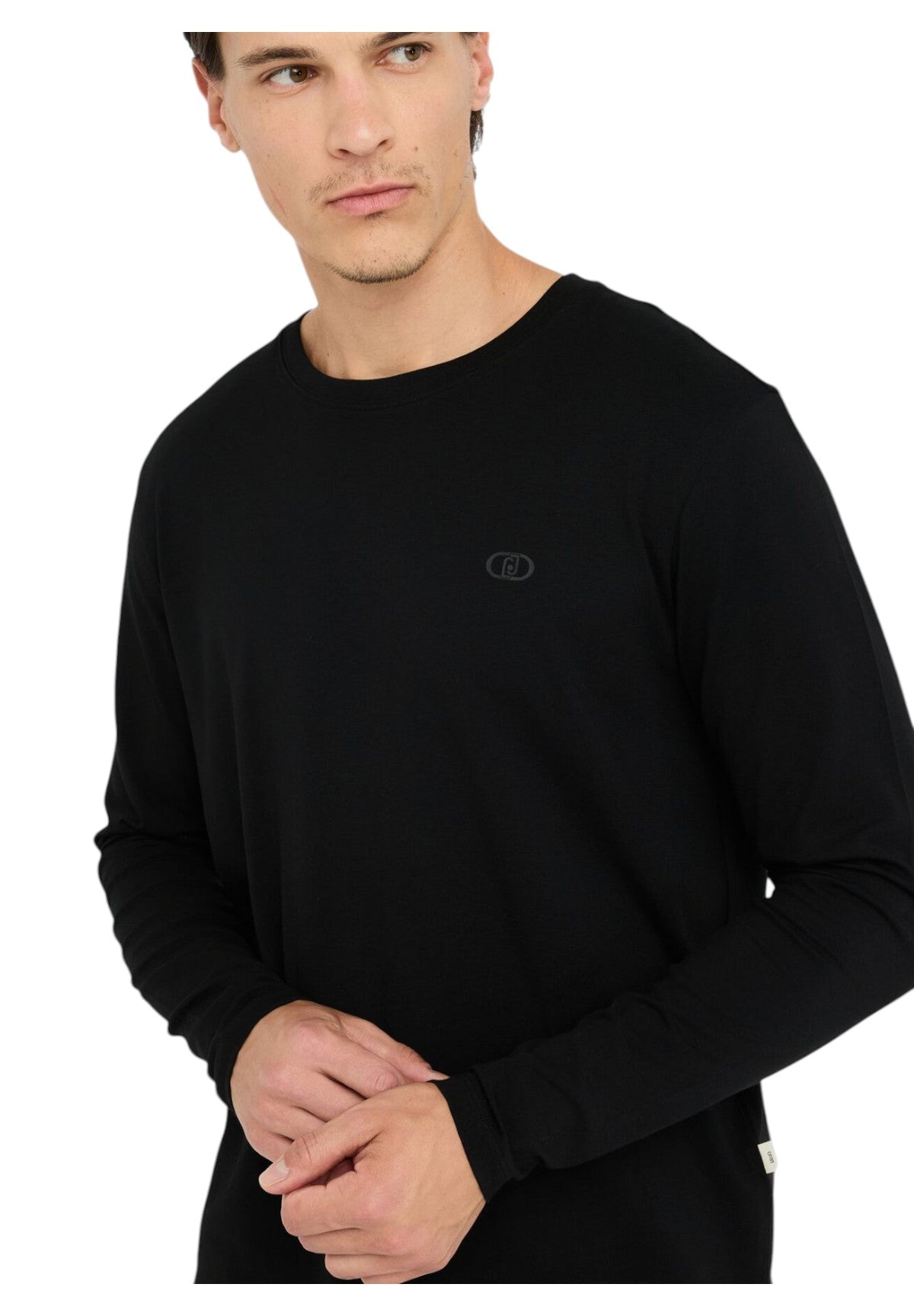 T-shirt a Maniche Lunghe Basiclong QXX079 Nero