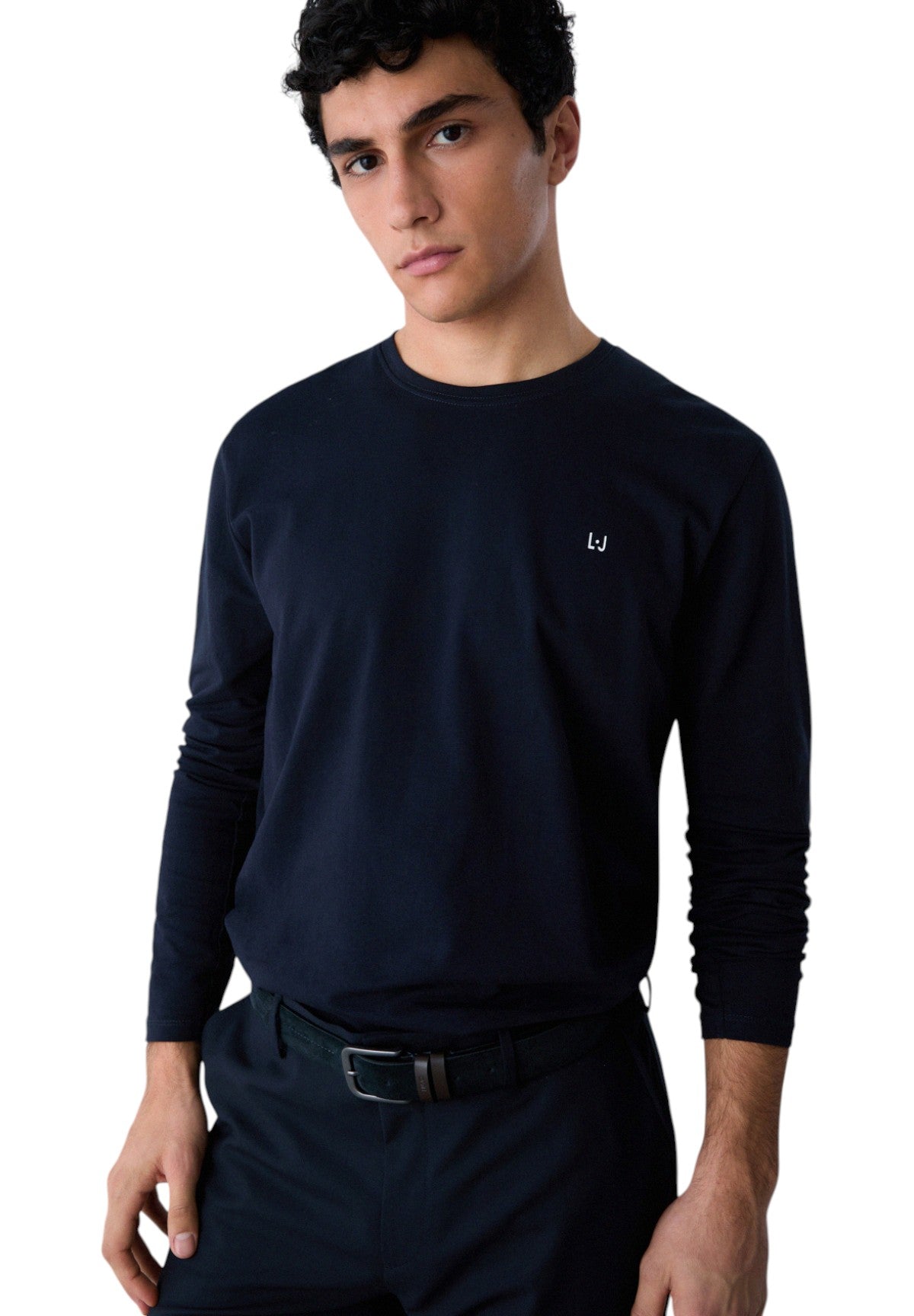 T-shirt a Maniche Lunghe Basiclong QXX079 Dark Blue