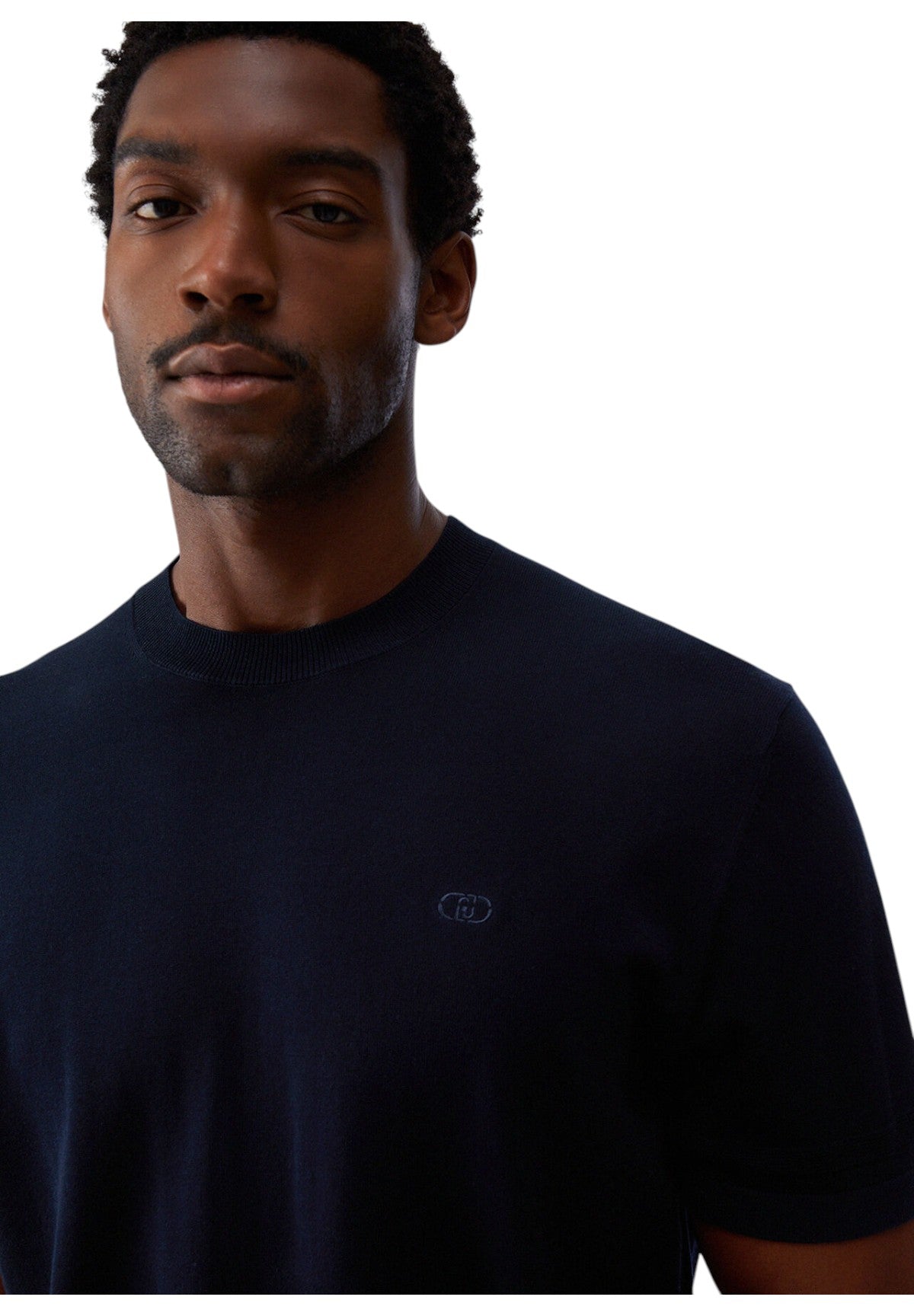 T-shirt a Maniche Corte Shortcrepe QXX110 Dark Blue