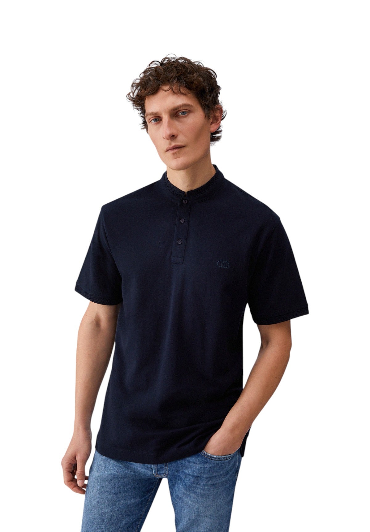 Polo Piqué Coreabordo QXX113 Dark Blue