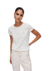 Liu Jo Sport T-shirt a Maniche Corte TA6056 White Milk, Lj Strass