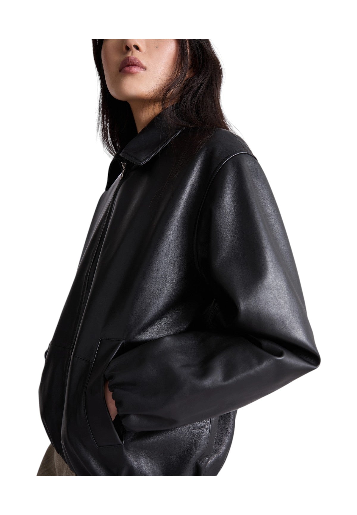 Giacca in Pelle 2614441011200 MLIORDINE Nero