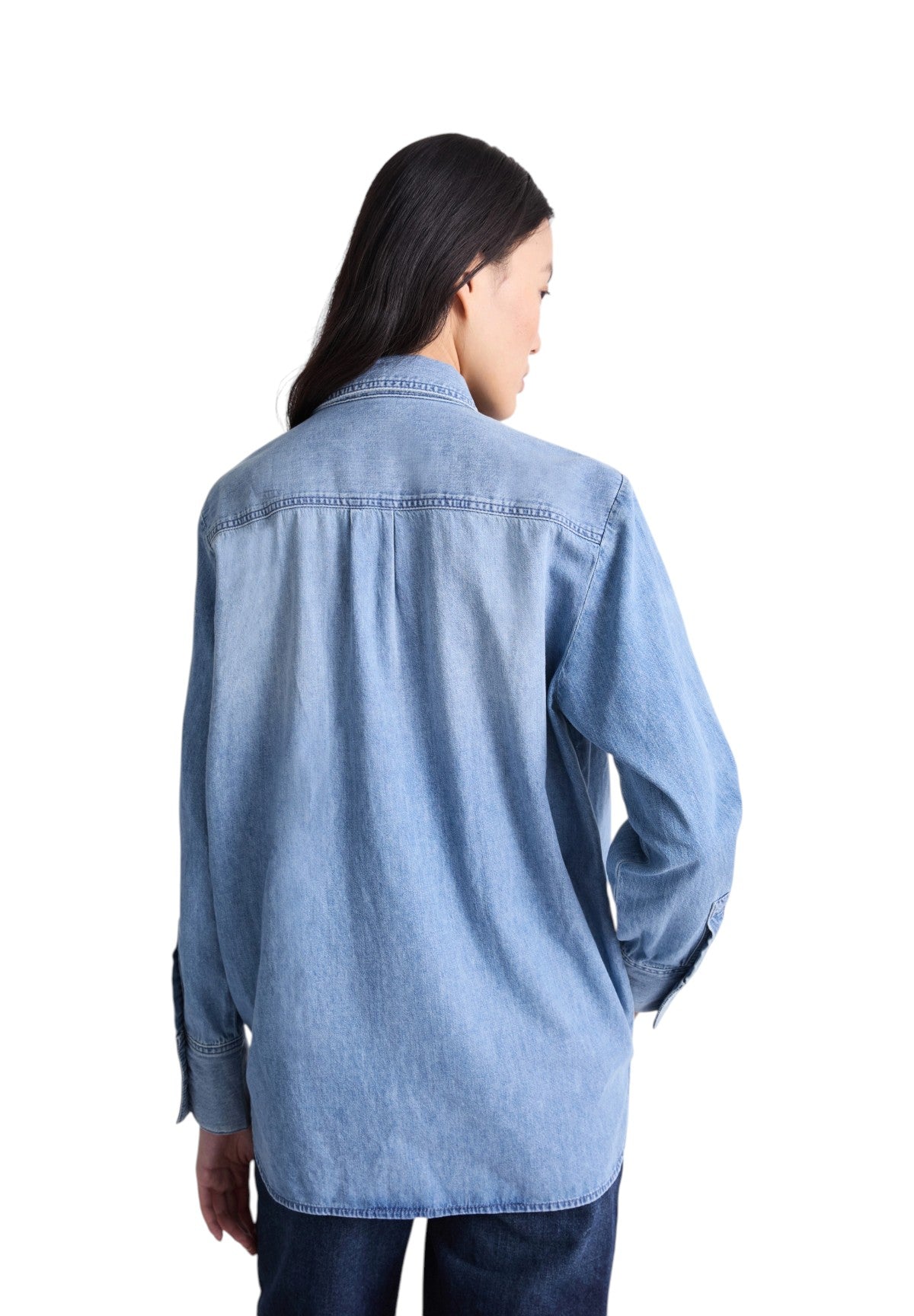 Camicia a Maniche Lunghe 2614111011200 MLITENZONE Azzurro Polvere