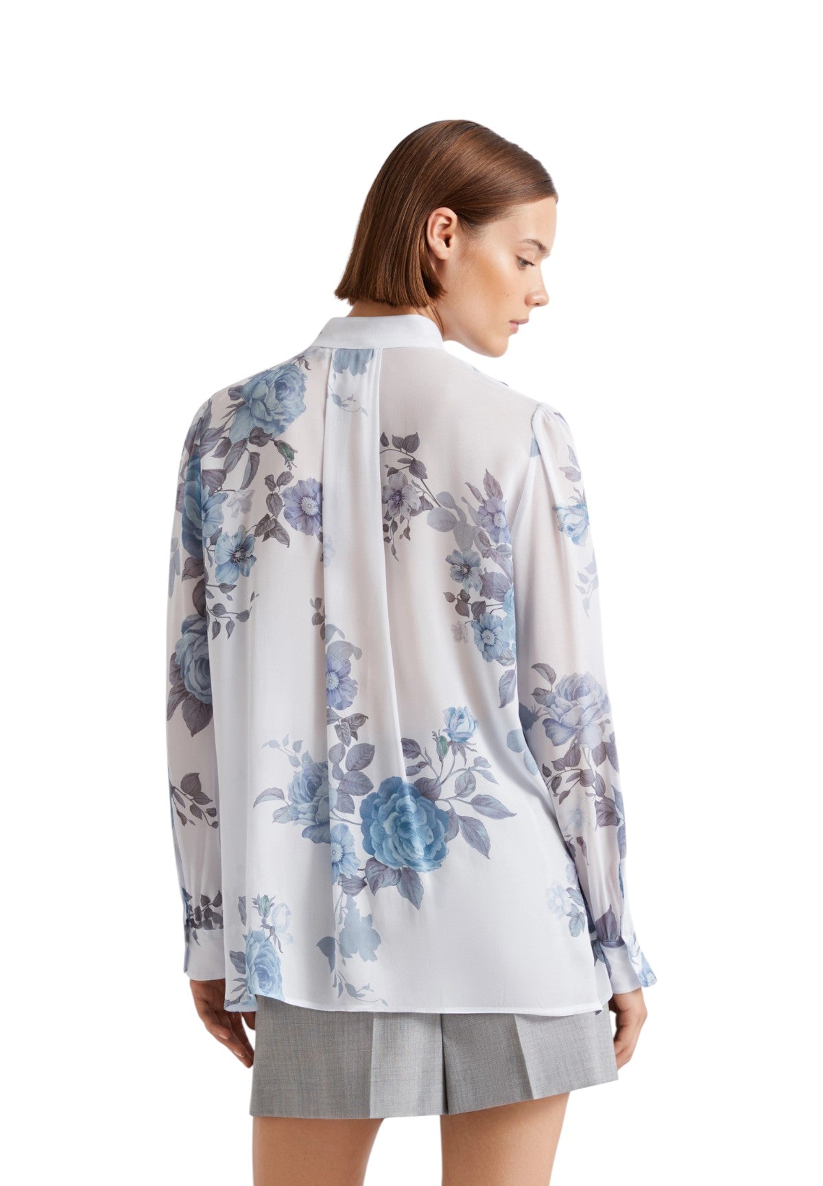 Camicia a Maniche Lunghe 2613111151200 MLLCANAPA Azzurro