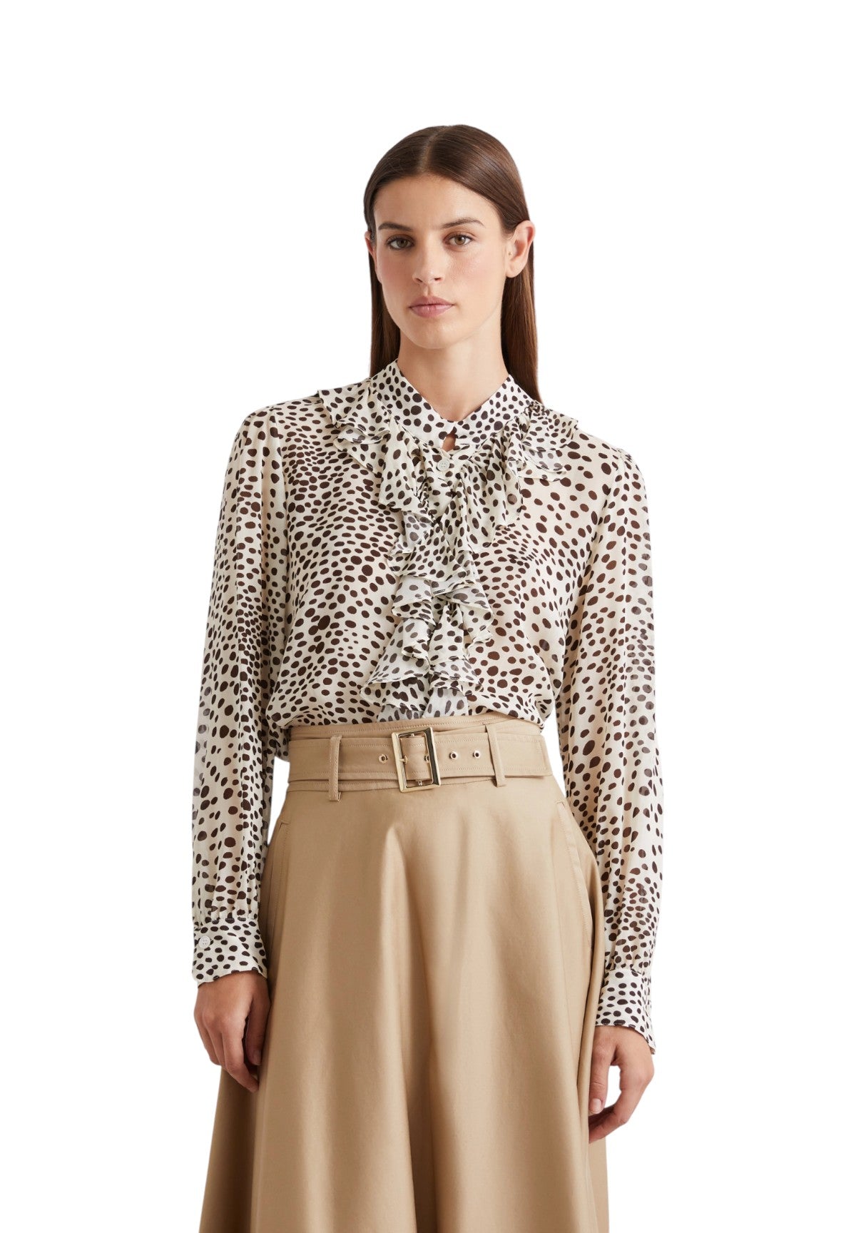 Camicia a Maniche Lunghe 2613111151200 MLLCANAPA Panna