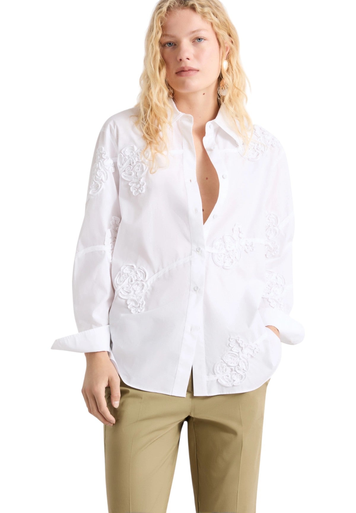 Camicia a Maniche Lunghe 2613111022200 MLLCOMUNE Bianco