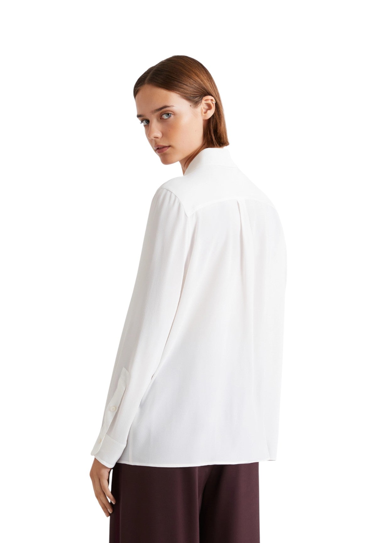 Camicia a Maniche Lunghe 2613111051200 MLLFEBE Bianco